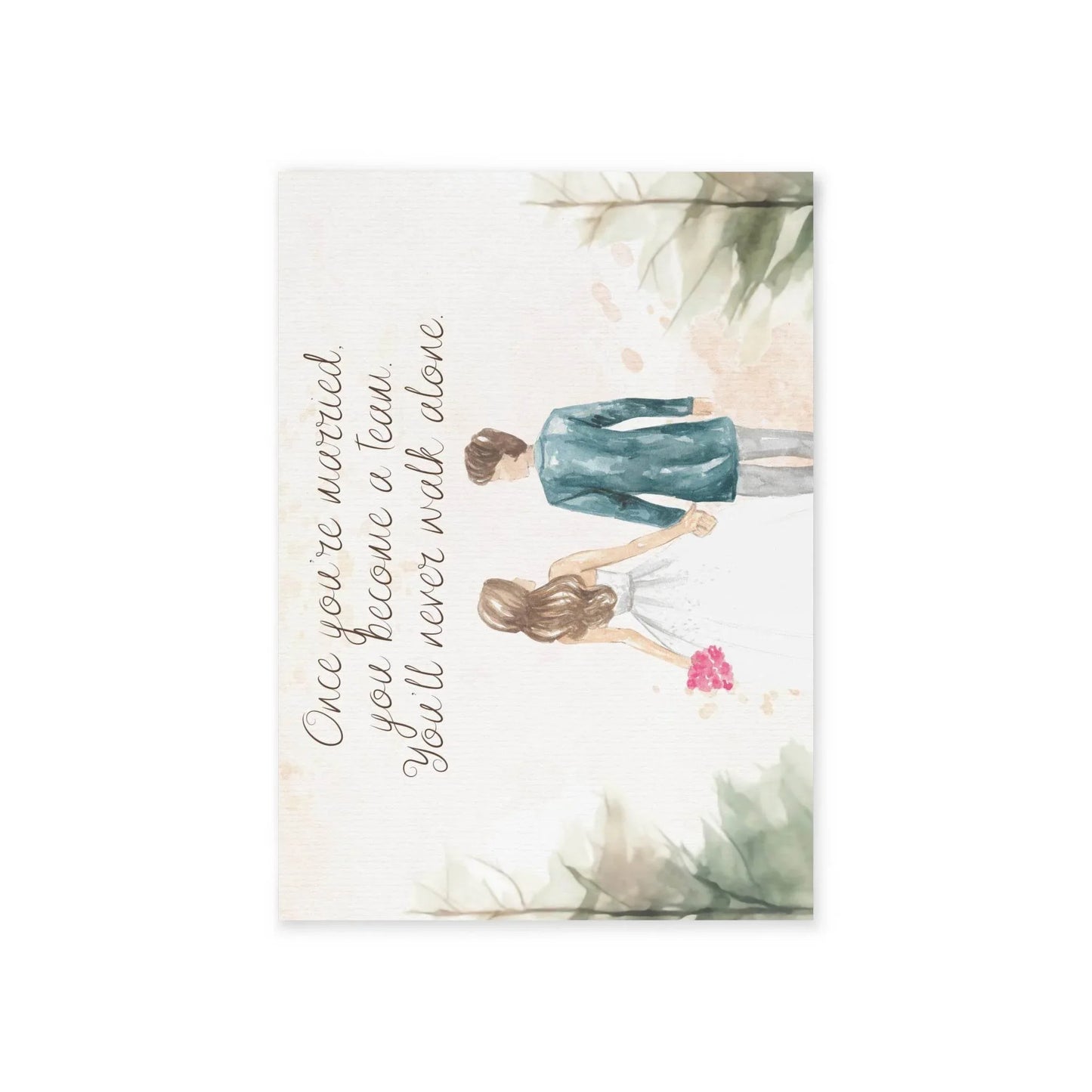 The Dreamer's Bookshop Cute "A Team" Wedding Card - The Dreamer's Bookshop.
