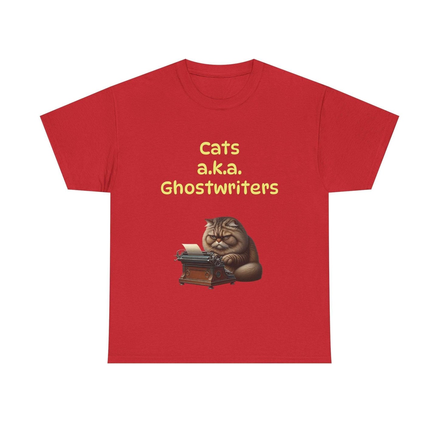 Cats Ghostwriters - A Unisex Heavy Cotton Tee - Perfect for Book Lovers - The Dreamer's Bookshop.
