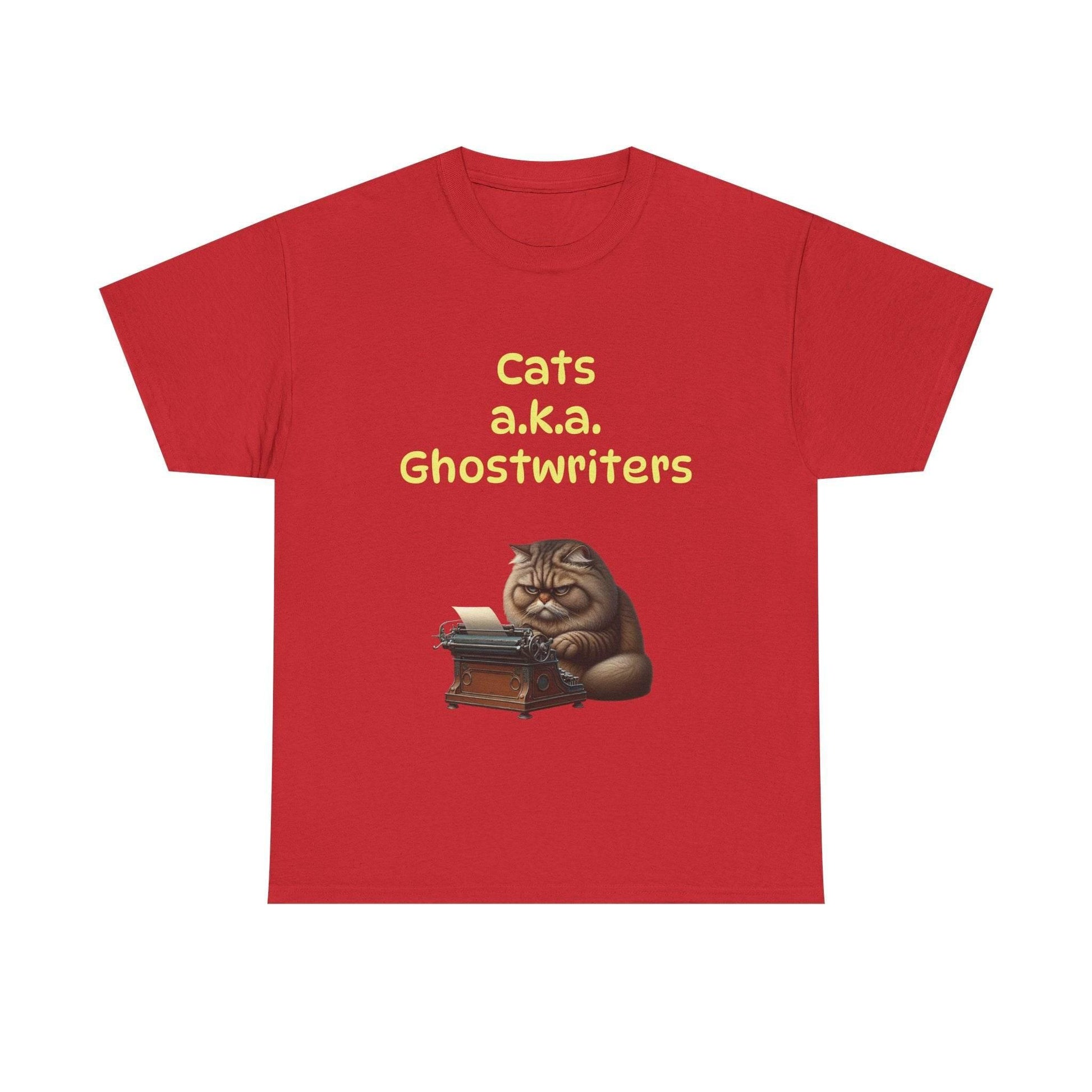 Cats Ghostwriters - A Unisex Heavy Cotton Tee - Perfect for Book Lovers - The Dreamer's Bookshop.