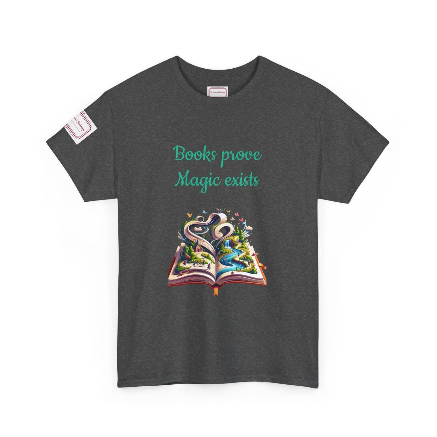 Magic exists - Unisex Heavy Cotton Tee - Perfect for Book Lovers - The Dreamer's Bookshop.