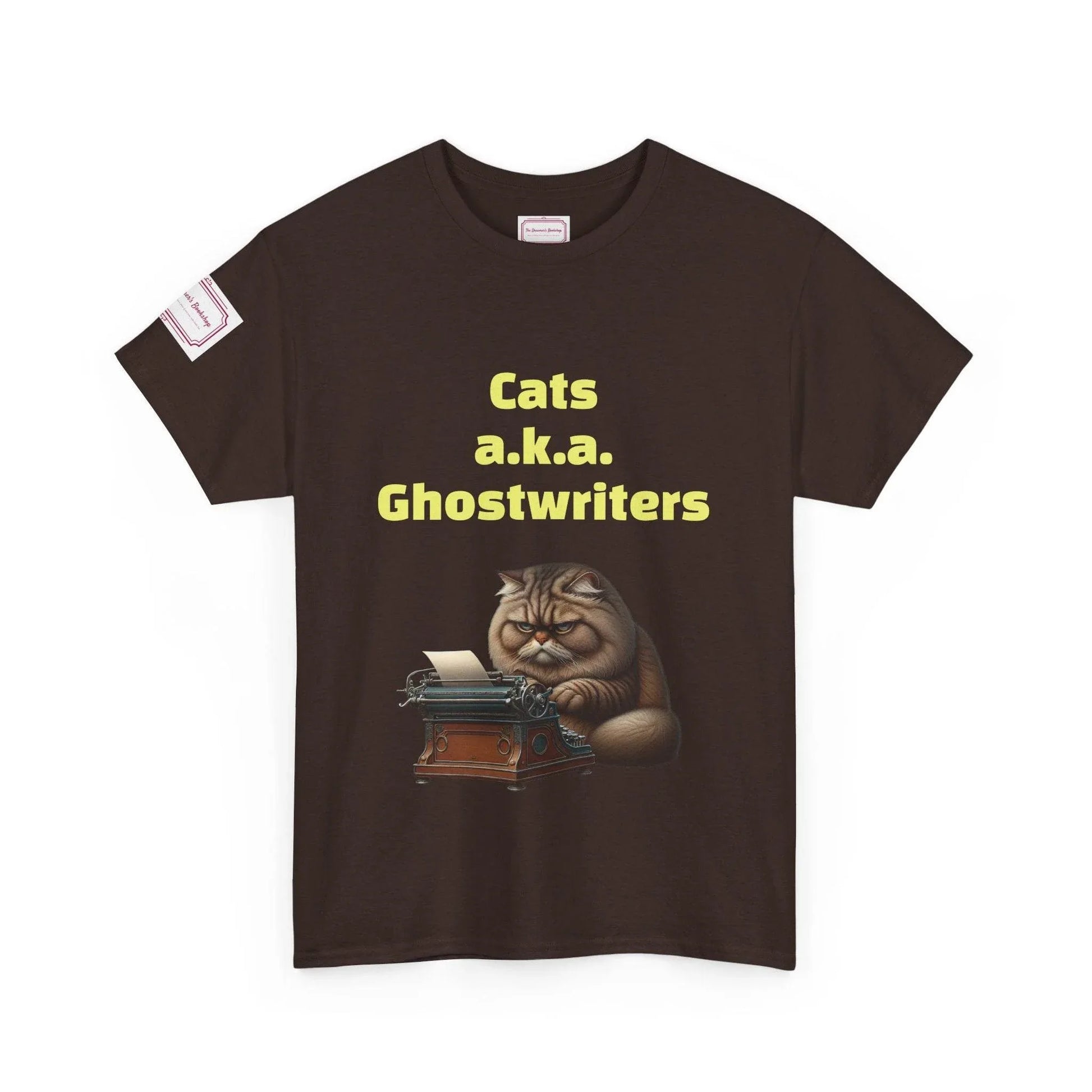 Cats Ghostwriters - Unisex Heavy Cotton Tee - Perfect for Book Lovers - The Dreamer's Bookshop.