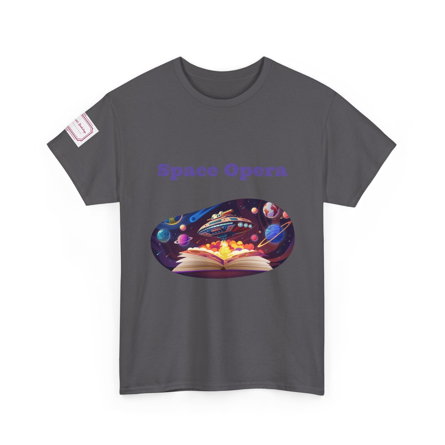 Space Opera - Graphic Unisex Heavy Cotton Tee - Sci-Fi Books