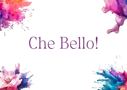 The Dreamer's Bookshop "Che Bello" Exclamation Card - The Dreamer's Bookshop.