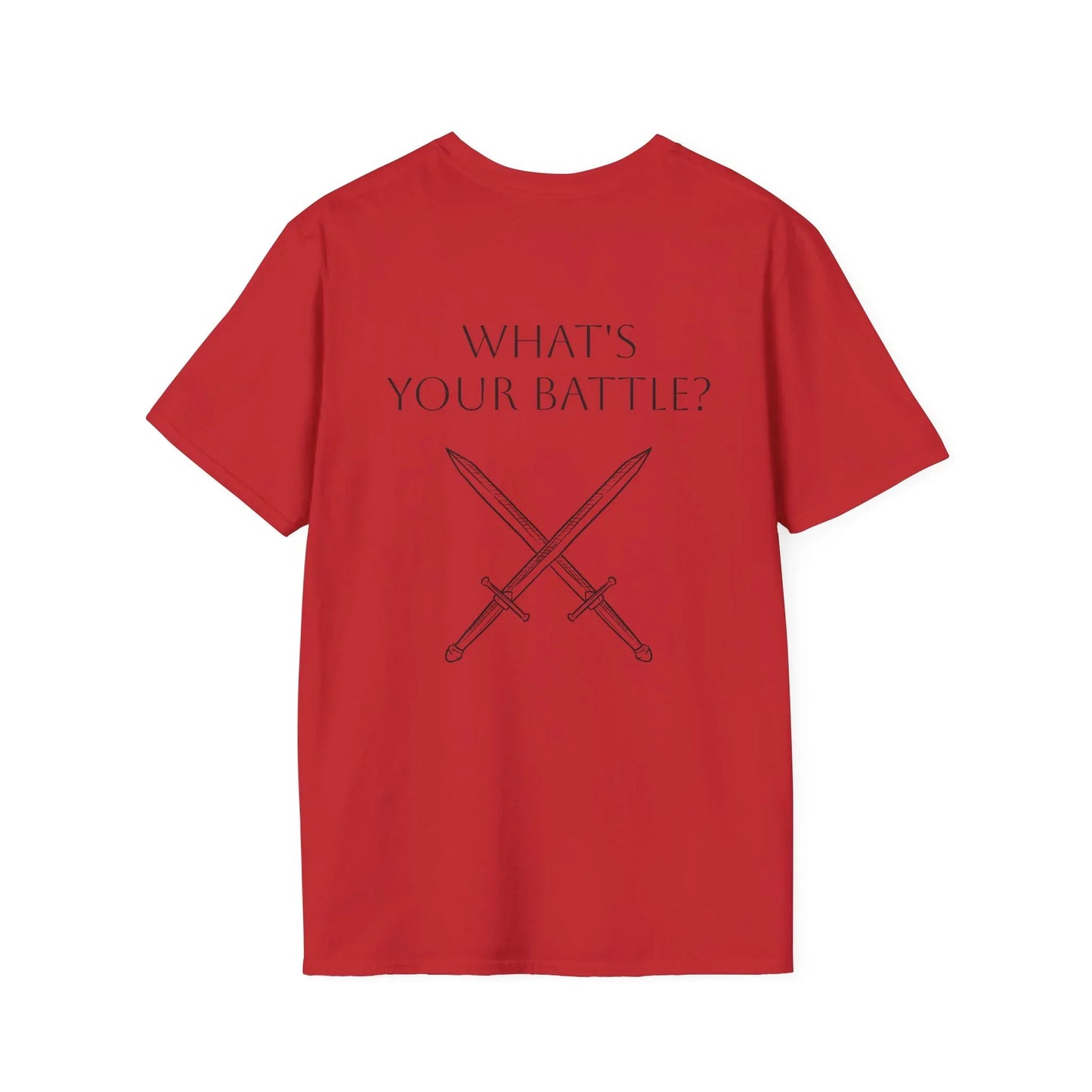 Anxiety Warrior Unisex Softstyle T-Shirt - What's Your Battle? - The Dreamer's Bookshop.