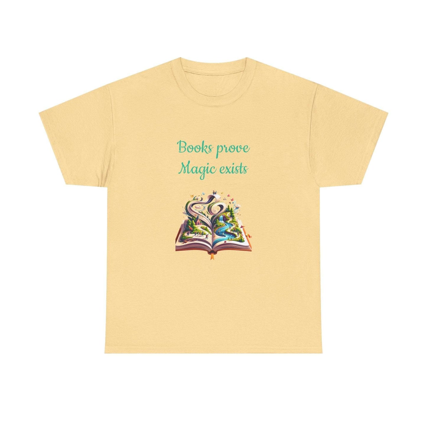Magic Exists -A Unisex Heavy Cotton Tee - Perfect for Book Lovers - The Dreamer's Bookshop.