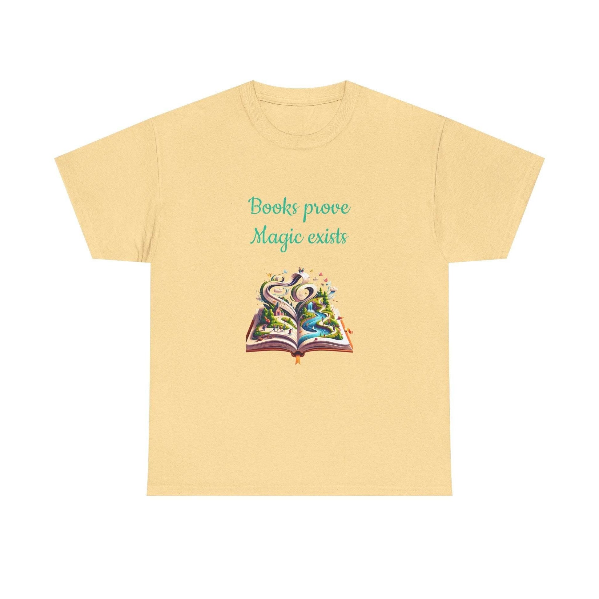 Magic Exists -A Unisex Heavy Cotton Tee - Perfect for Book Lovers - The Dreamer's Bookshop.