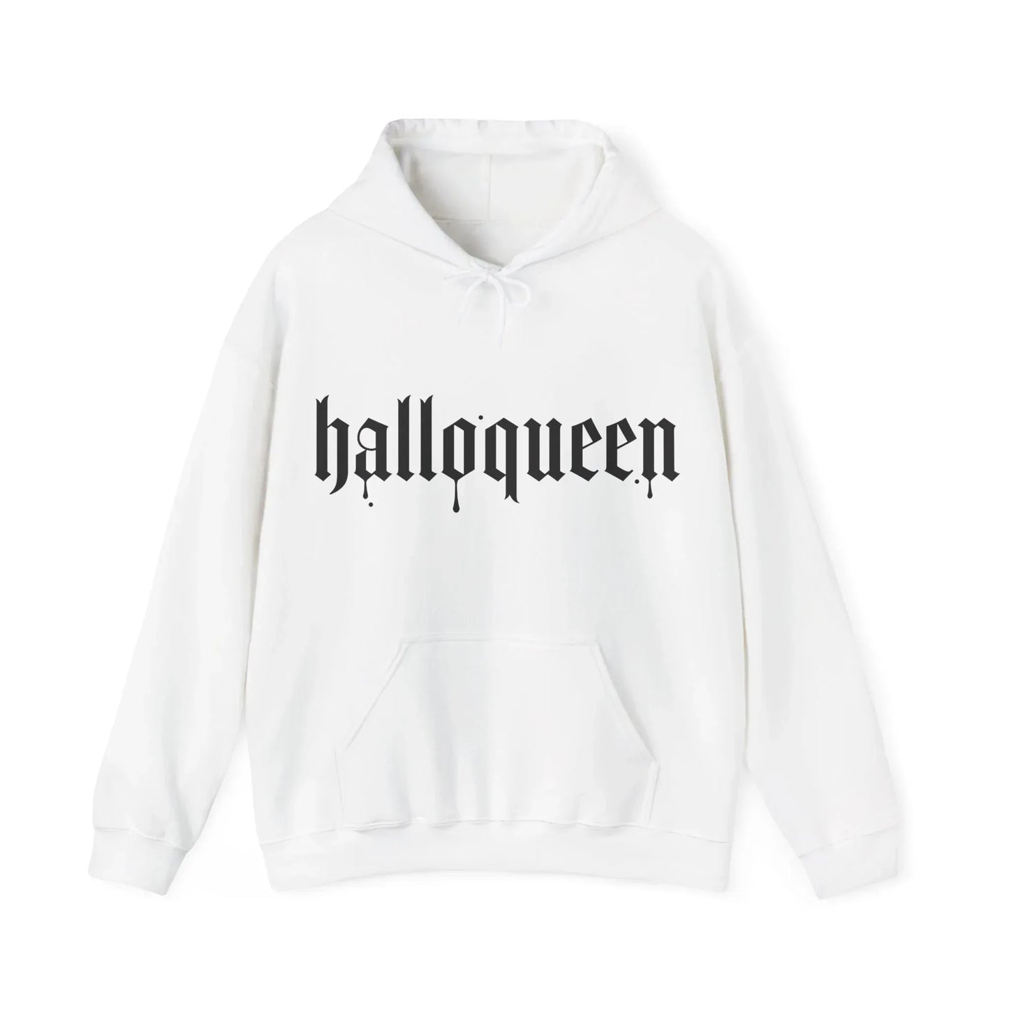 Halloqueen Spooky Hoodie - Cozy Unisex Sweatshirt for Book Lovers - The Dreamer's Bookshop.