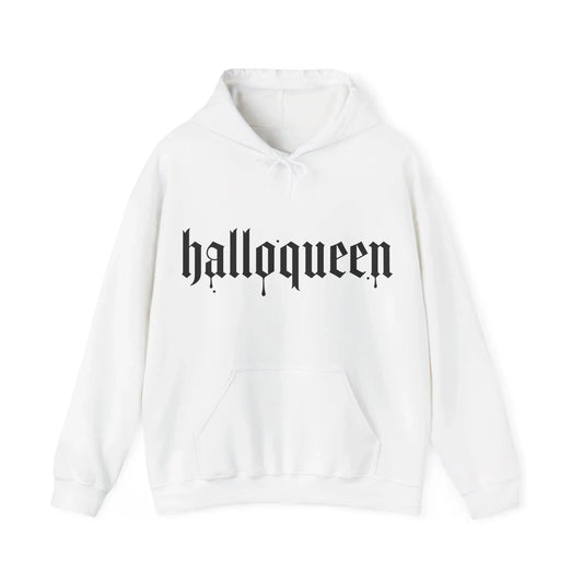 Halloqueen Spooky Hoodie - Cozy Unisex Sweatshirt for Book Lovers - The Dreamer's Bookshop.