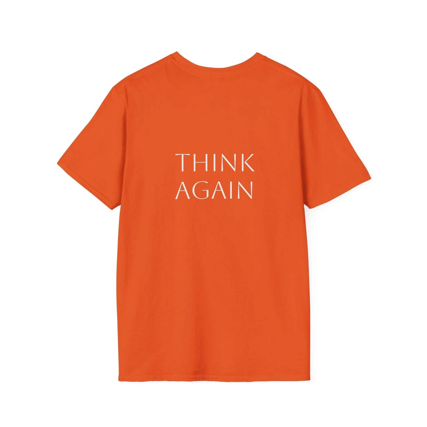 Unisex Softstyle T-Shirt - 'Think Again' - The Dreamer's Bookshop.