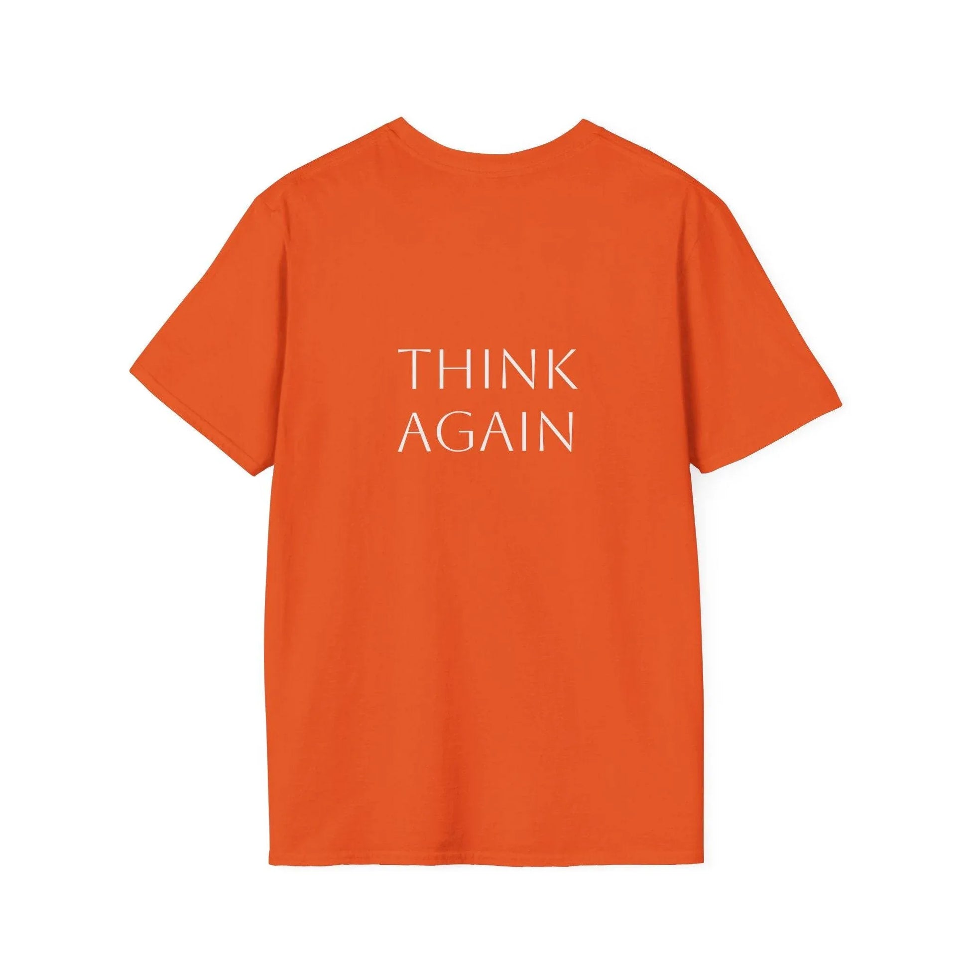 Unisex Softstyle T-Shirt - 'Think Again' - The Dreamer's Bookshop.