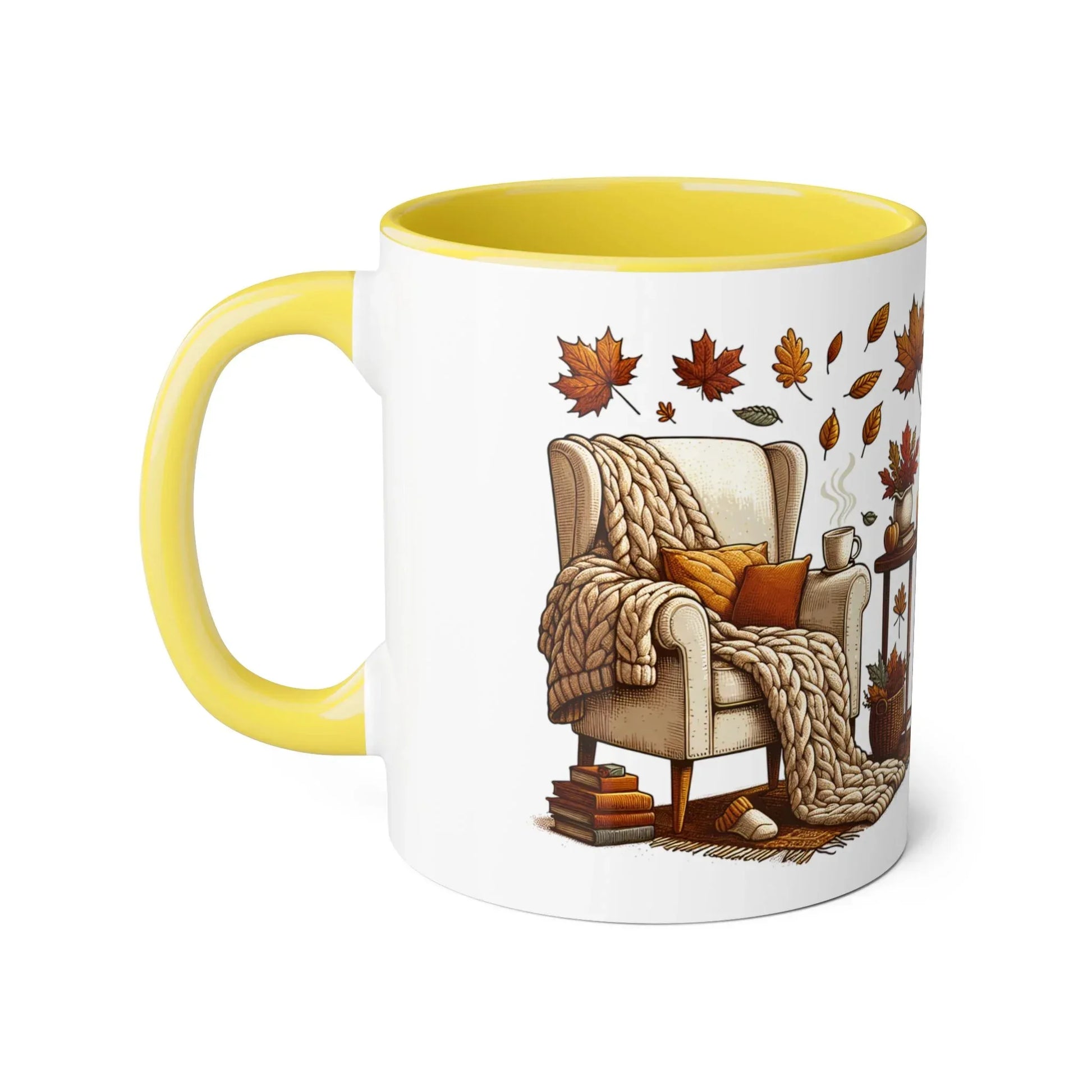 The Cosiness of Fall - 11oz Cup for Booklovers - The Dreamer's Bookshop.