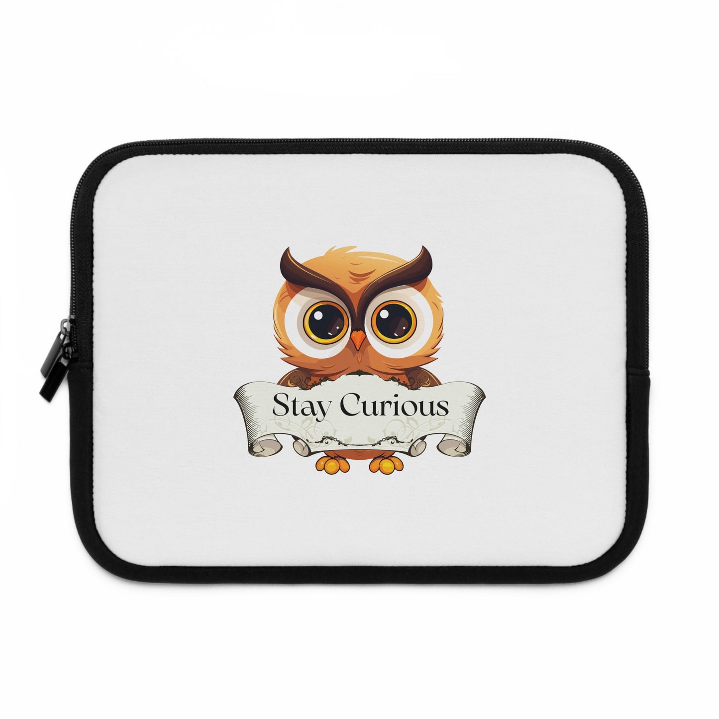 Laptop Sleeve "Stay Curious" Perfect for Book Lovers