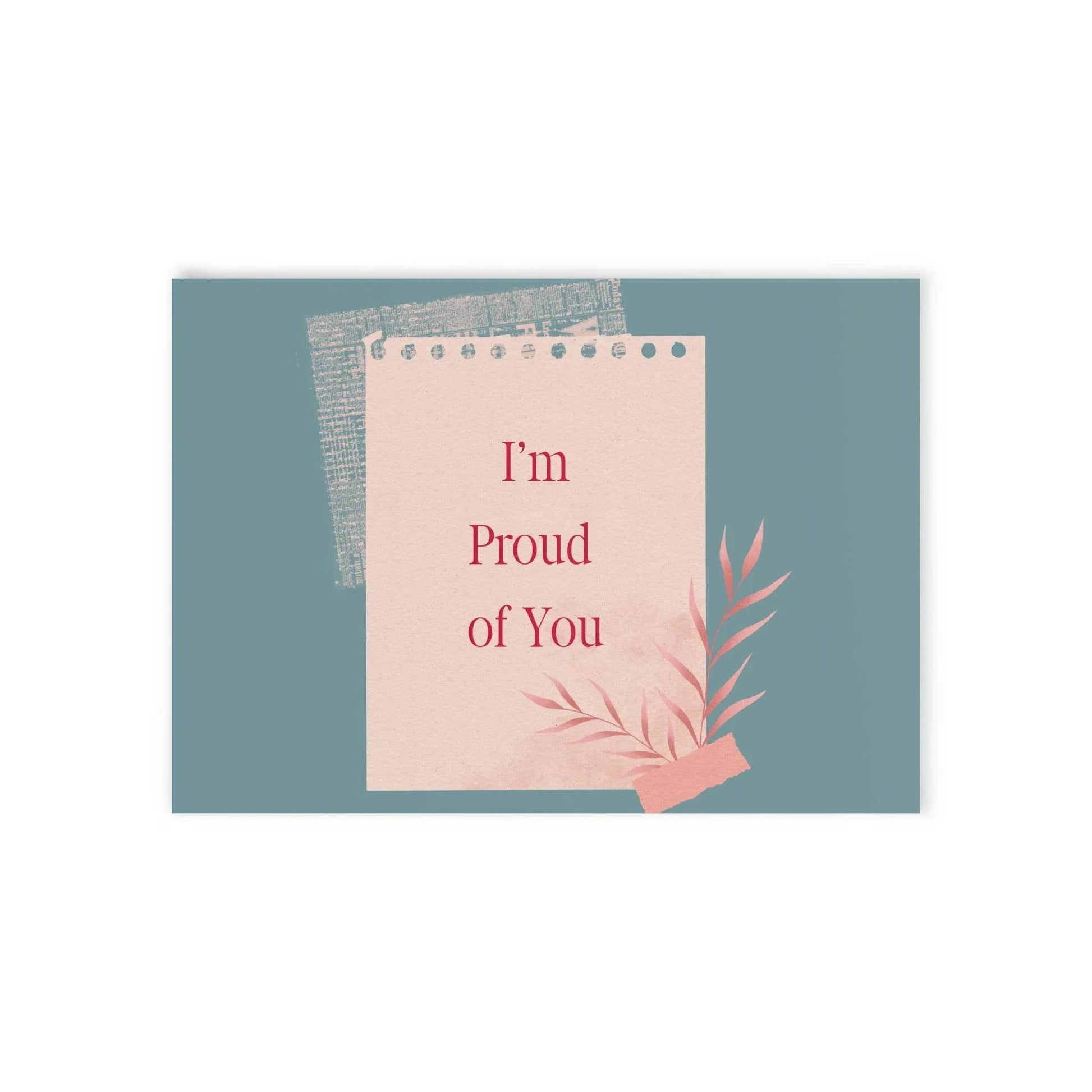 The Dreamer's Bookshop Appreciation "I'm Proud of You" Print Card - The Dreamer's Bookshop.