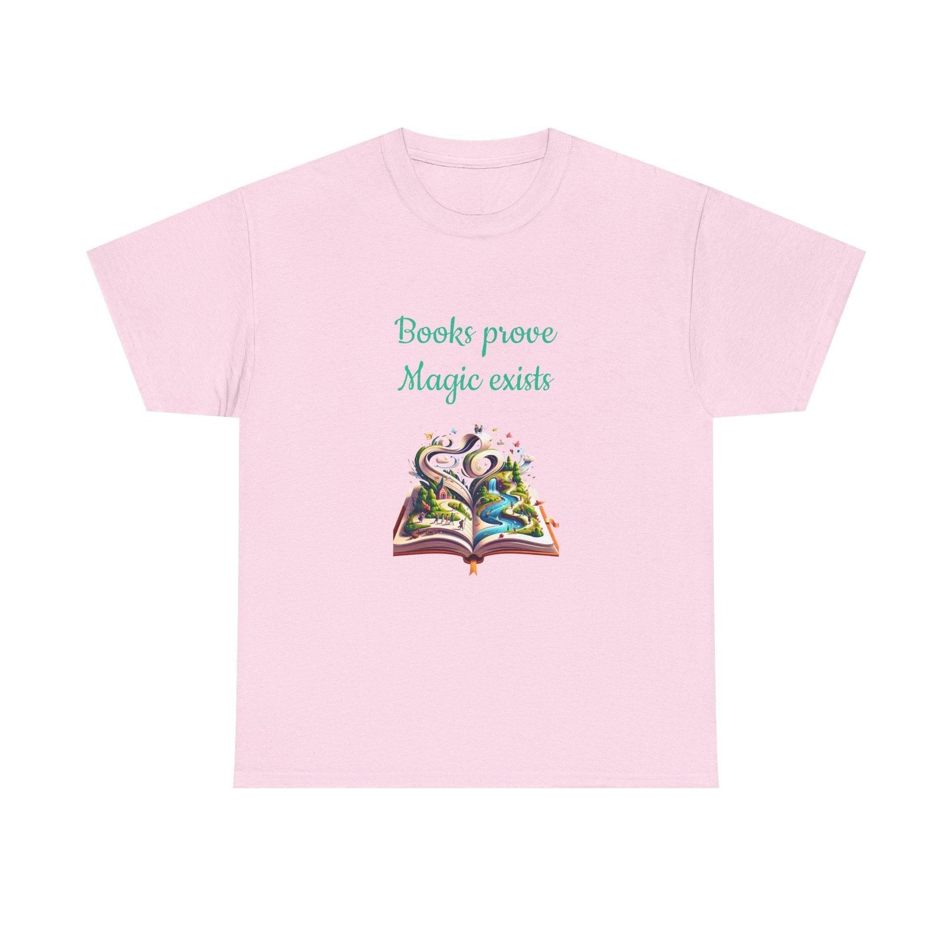 Magic exists - Unisex Heavy Cotton Tee for Book Lovers - The Dreamer's Bookshop.