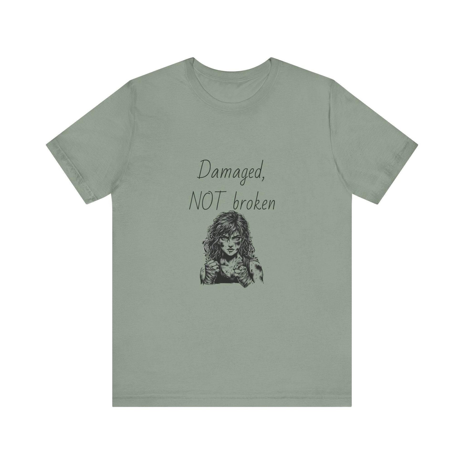 Fierce Survivor Unisex Short Sleeve Tee - Damaged, NOT broken - The Dreamer's Bookshop.