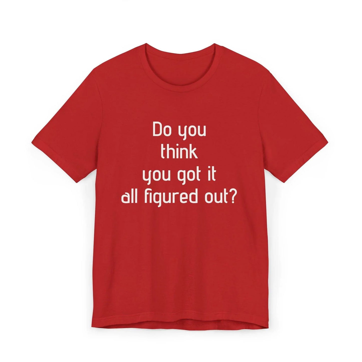 Inspirational Unisex Jersey T-Shirt - Think Again Vibe - The Dreamer's Bookshop.