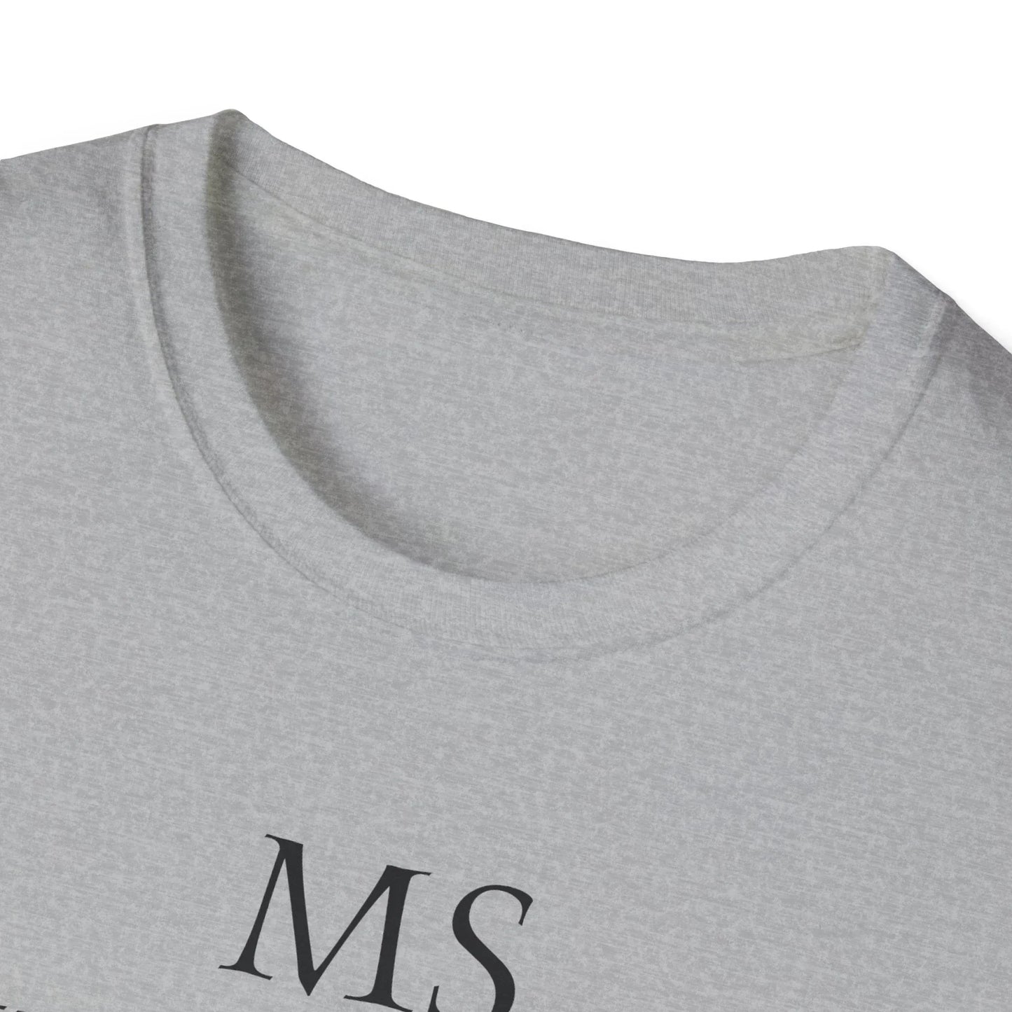 M.S. Warrior Unisex Softstyle T-Shirt - Empowering Graphic Tee for Women's Health Awareness - The Dreamer's Bookshop.