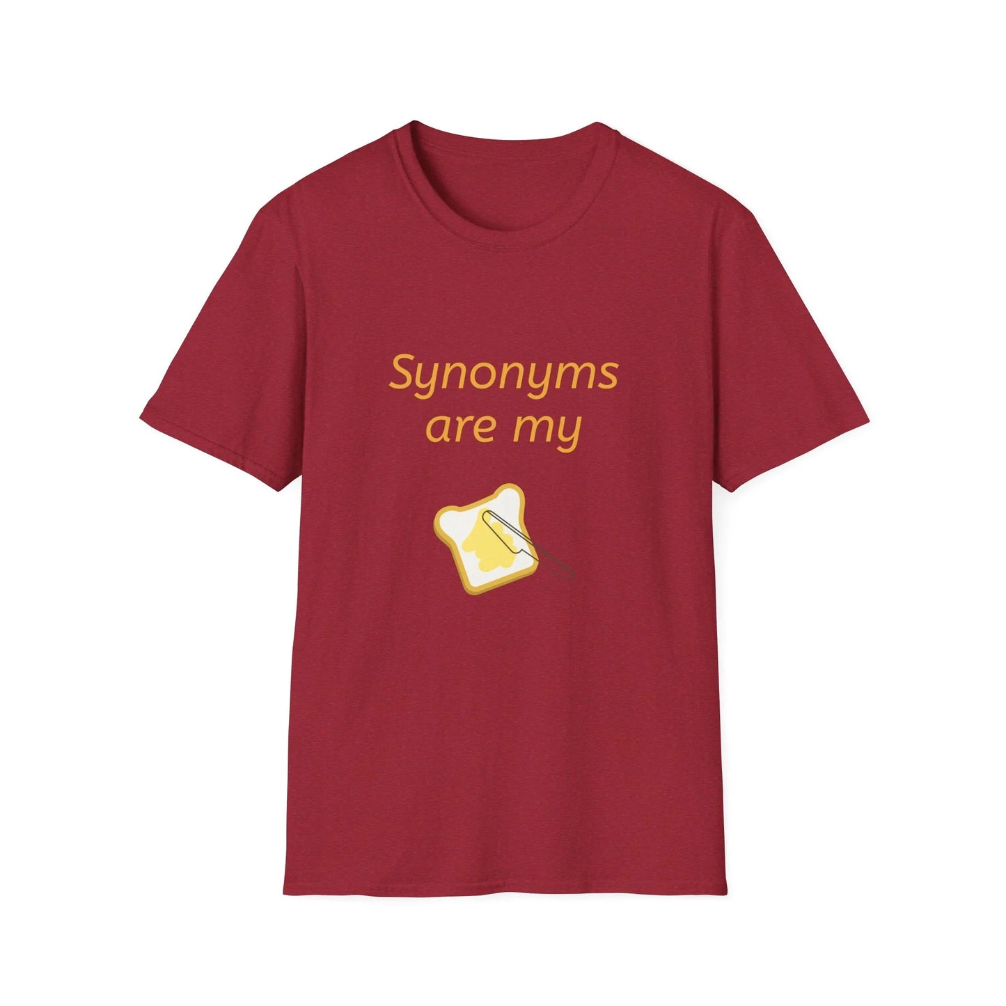 Funny "Synonyms Are My Jam" T-Shirt for Word Lovers - The Dreamer's Bookshop.