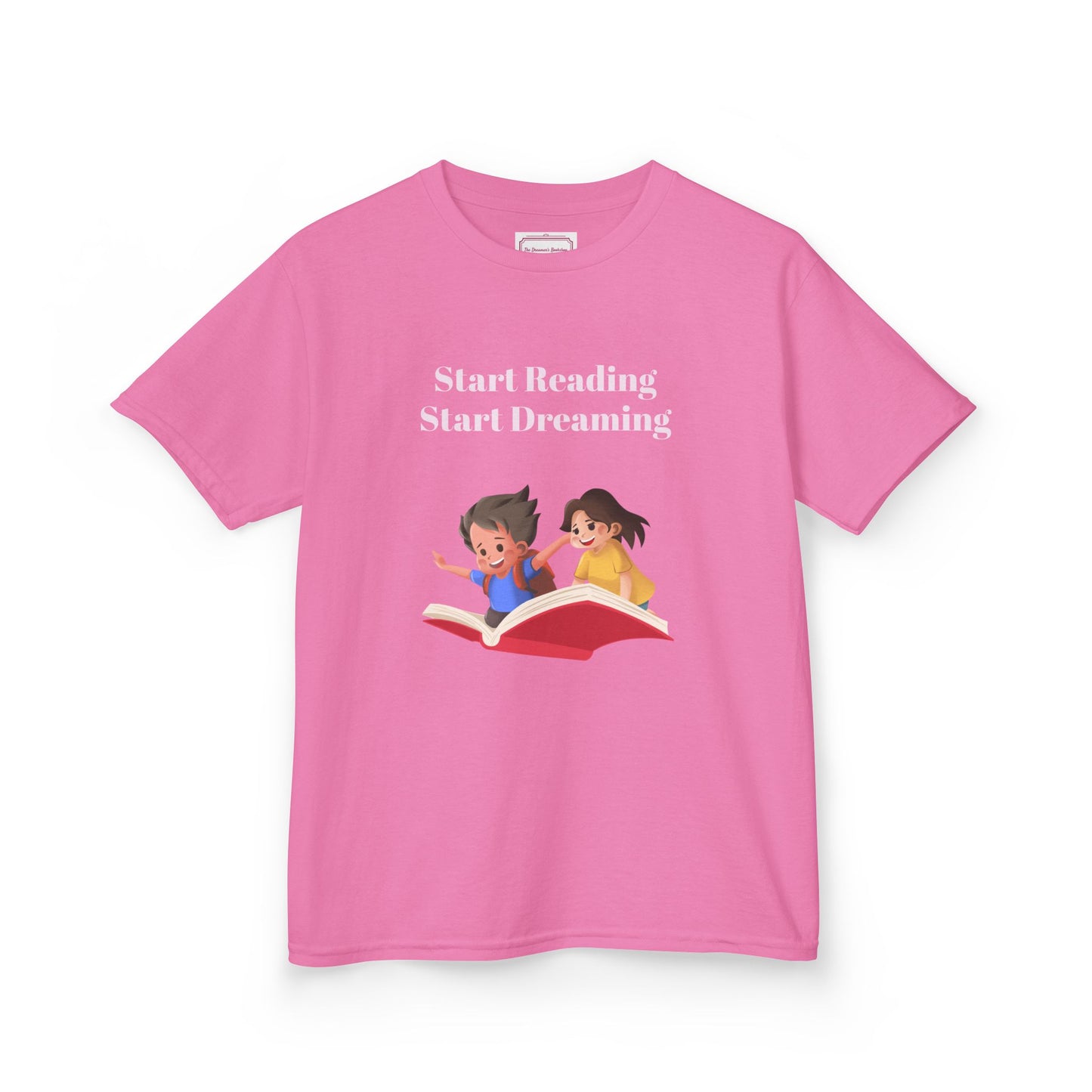 UK - Kids Heavy Cotton Tee - "Start Reading, Start Dreaming"