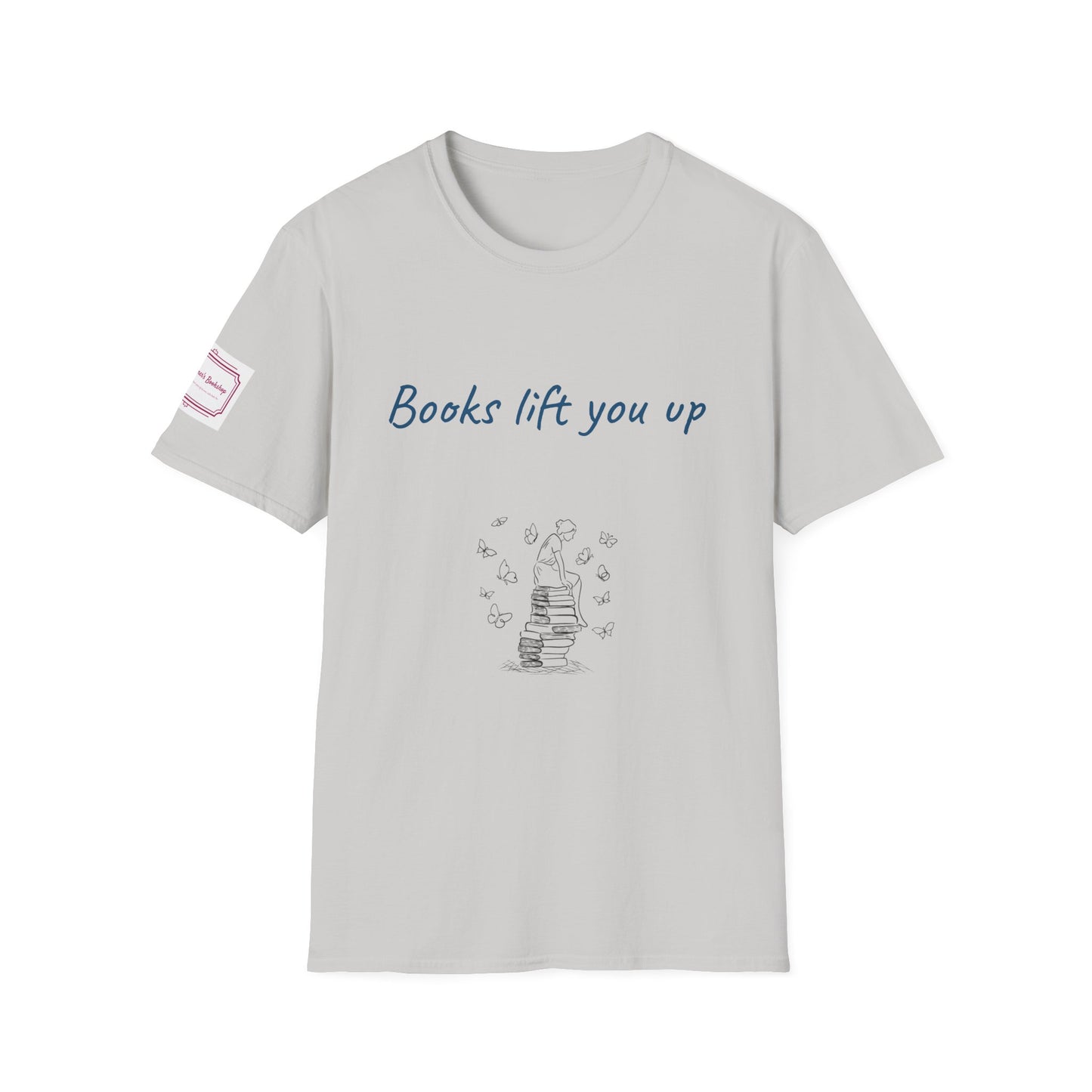 Inspirational Unisex Softstyle T-Shirt - Books Lift You Up