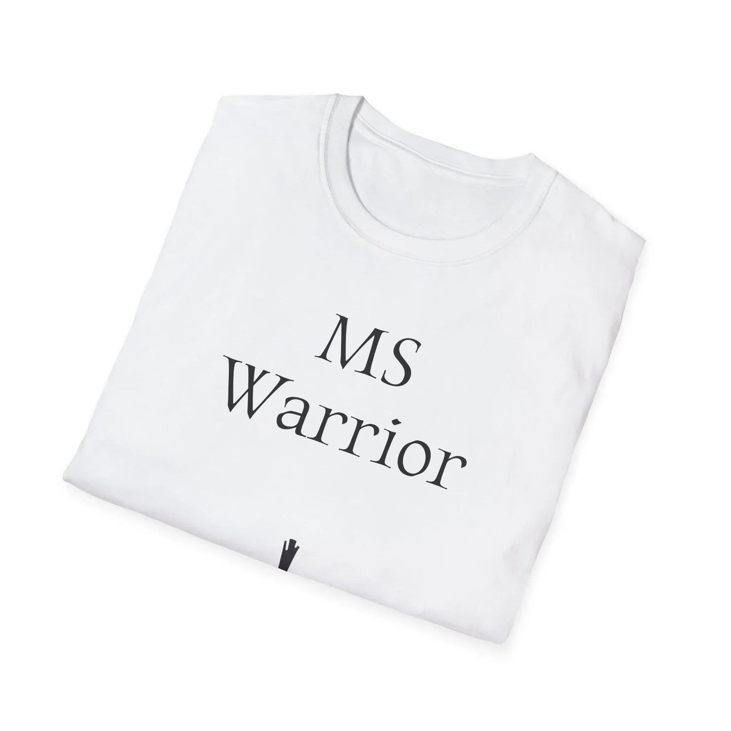 M.S. Warrior Unisex Softstyle T-Shirt - Empowering Graphic Tee for Women's Health Awareness - The Dreamer's Bookshop.