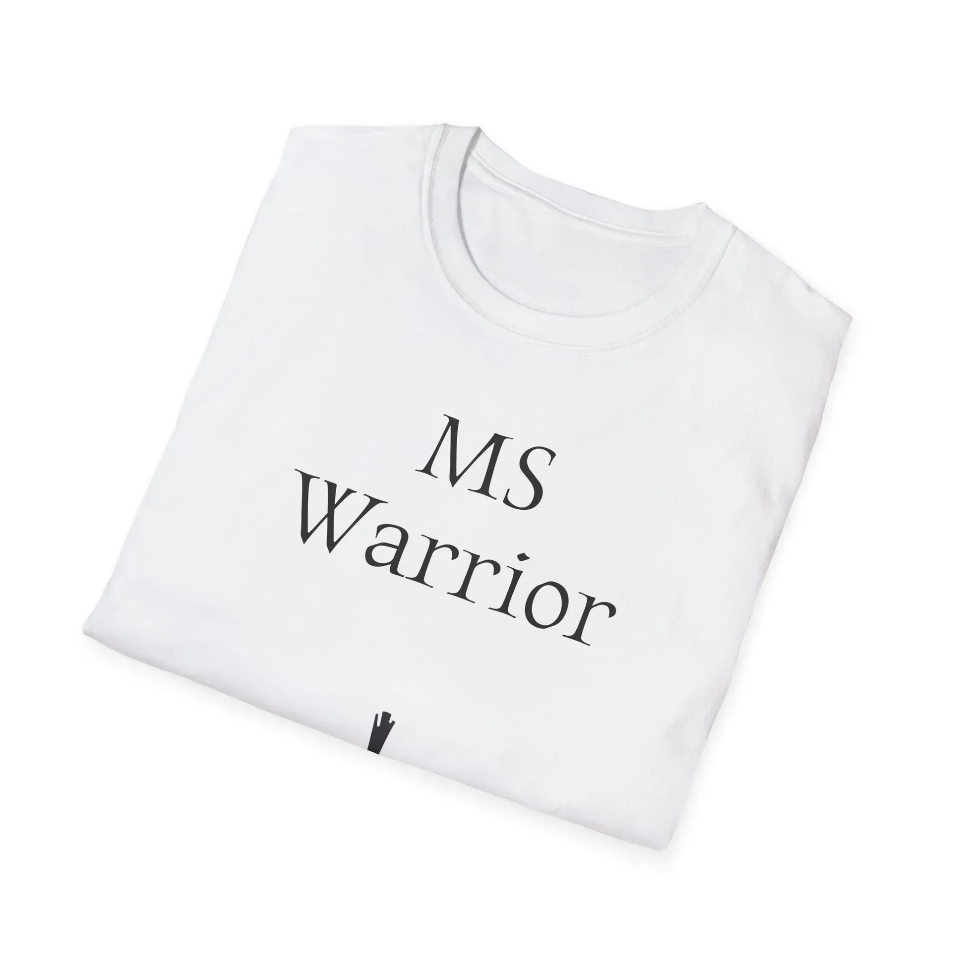 M.S. Warrior Unisex Softstyle T-Shirt - Empowering Graphic Tee for Women's Health Awareness - The Dreamer's Bookshop.
