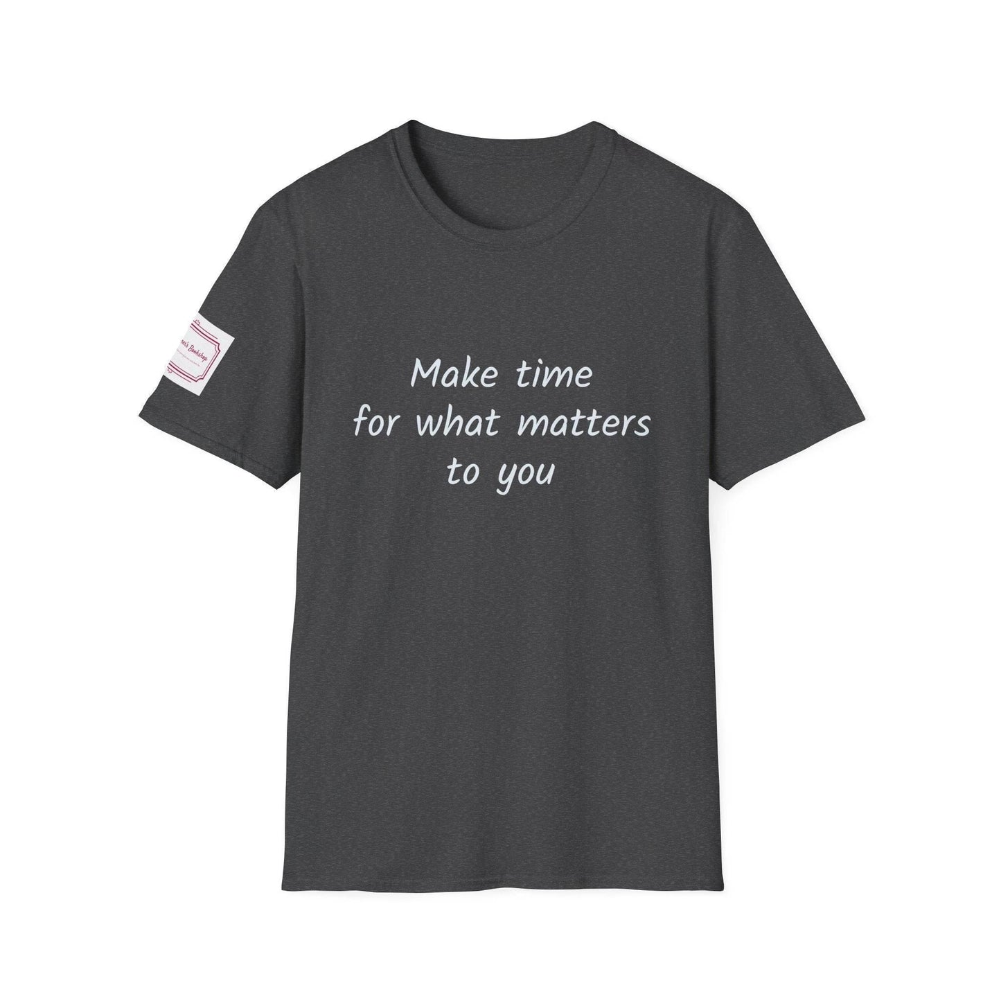 Motivational Unisex Softstyle T-Shirt - Make Time - The Dreamer's Bookshop.
