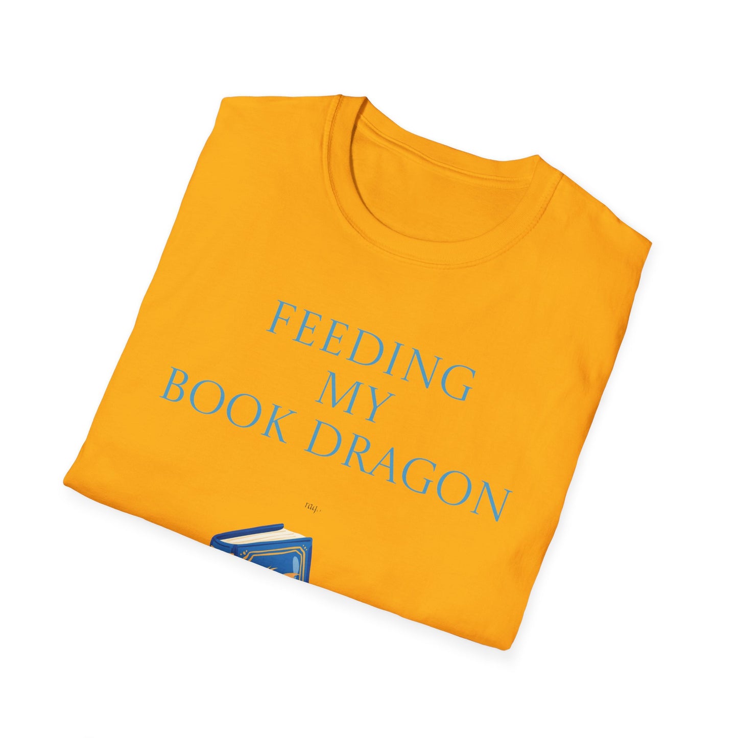 Unisex Softstyle T-Shirt - 'Book Dragon'