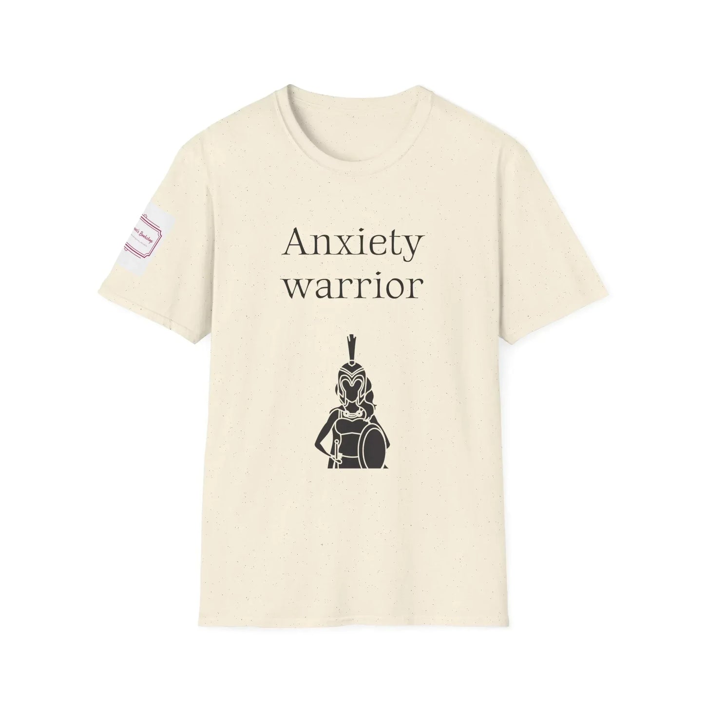 Anxiety Warrior Unisex Softstyle T-Shirt - Empowering Battle Against Mental Health - The Dreamer's Bookshop.