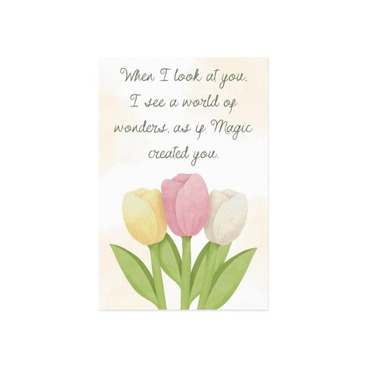 The Dreamer's Bookshop Affection "When I Look" Art Print Card - The Dreamer's Bookshop.