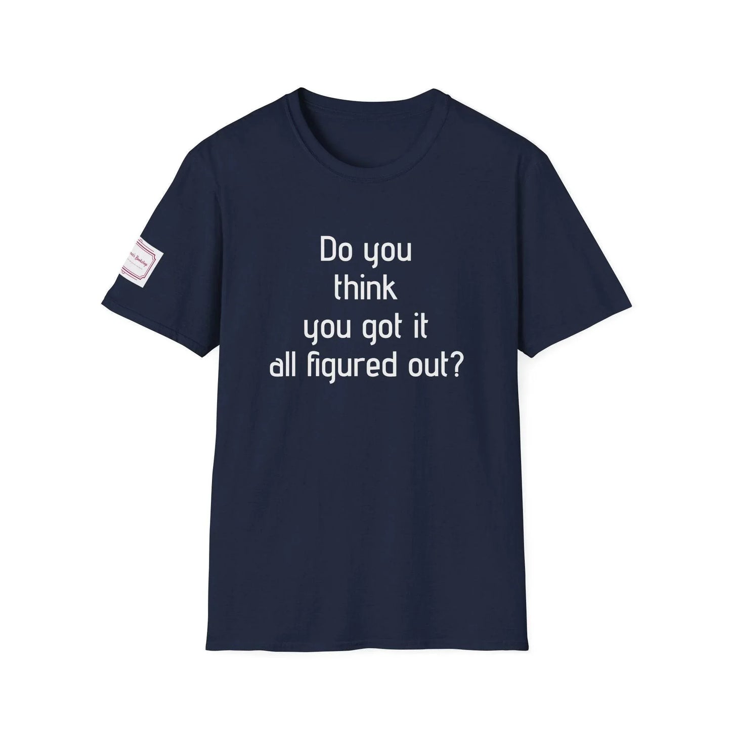 Inspirational Unisex Softstyle T-Shirt - 'Think Again' Motivational Design - The Dreamer's Bookshop.