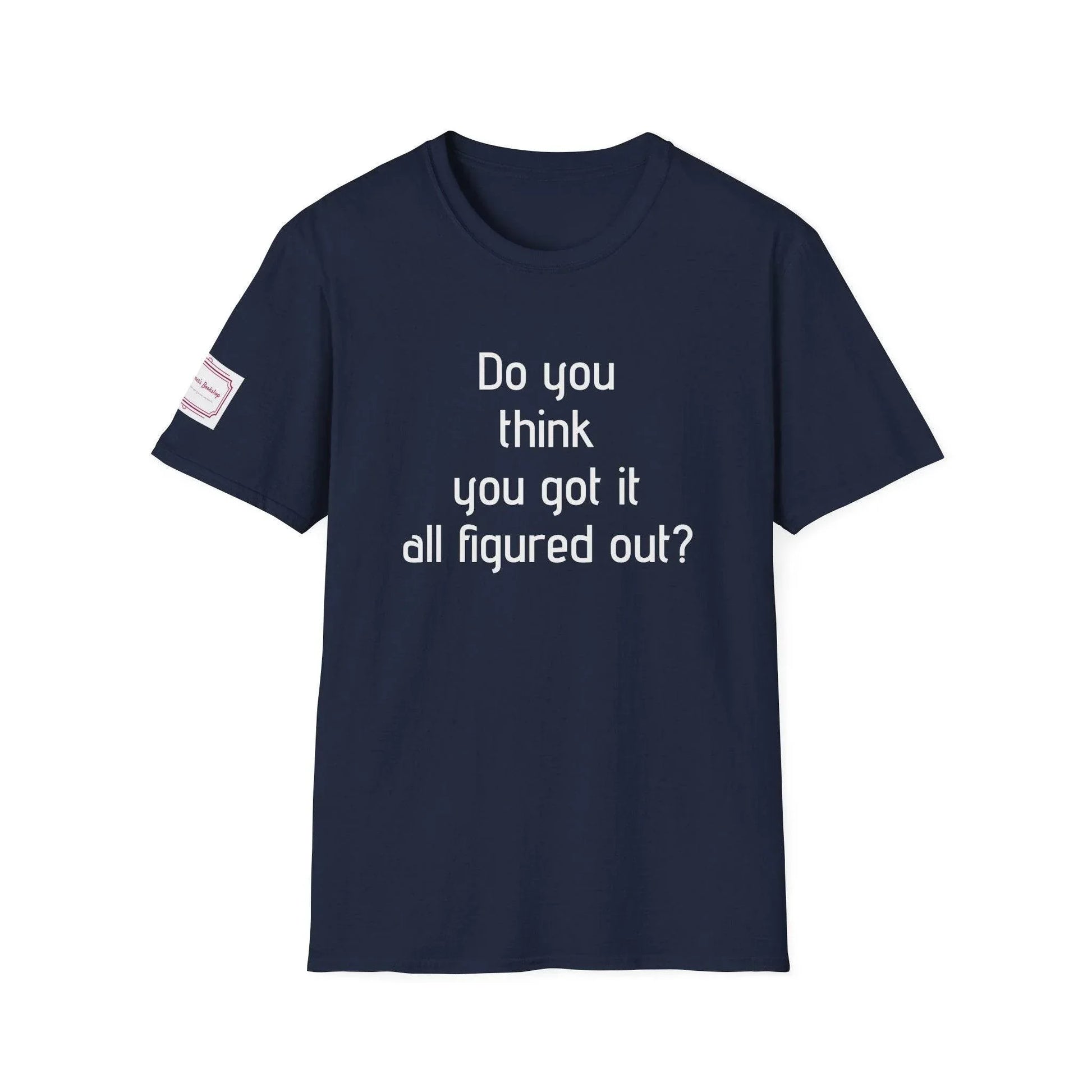 Inspirational Unisex Softstyle T-Shirt - 'Think Again' Motivational Design - The Dreamer's Bookshop.