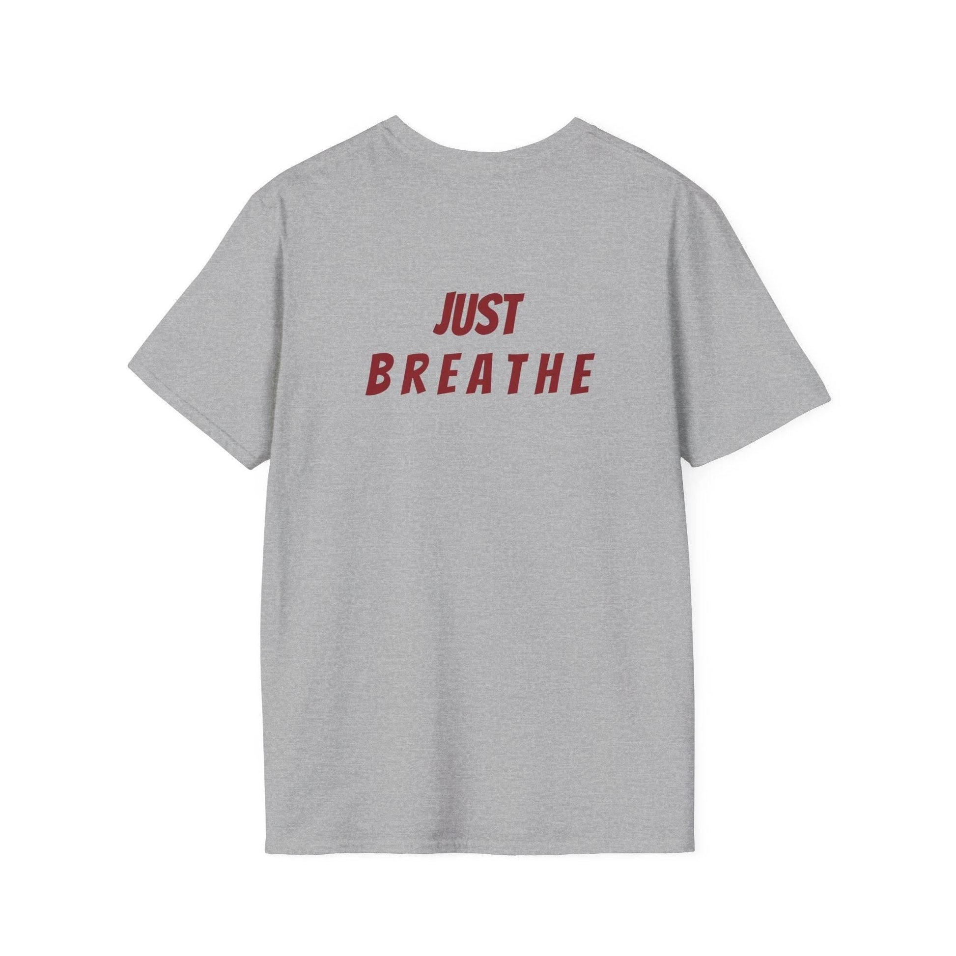 Unisex Softstyle T-Shirt - 'Just Breathe' - The Dreamer's Bookshop.