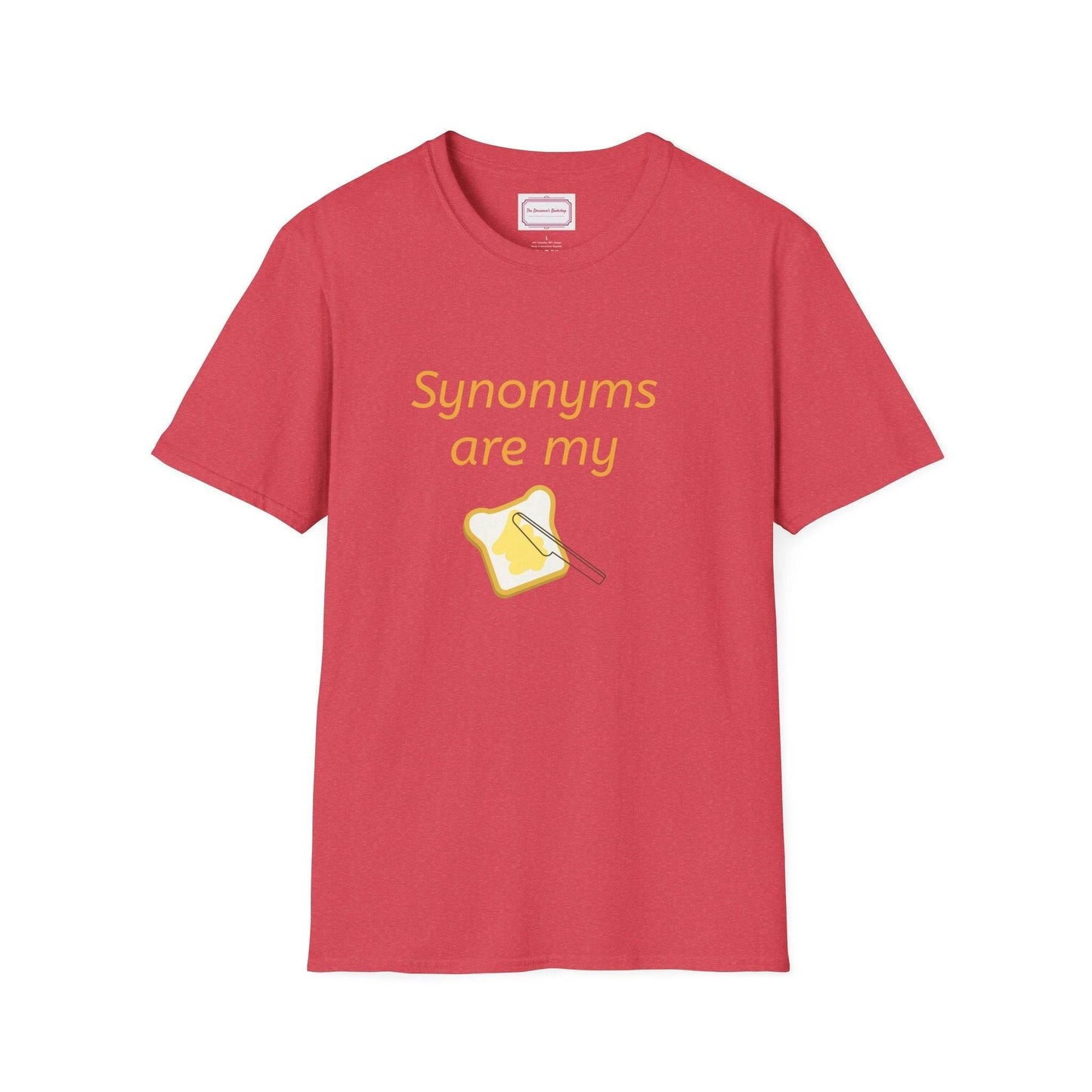 Synonyms Are My Jam Unisex Softstyle T-Shirt - Perfect Gift for Word Lovers - The Dreamer's Bookshop.