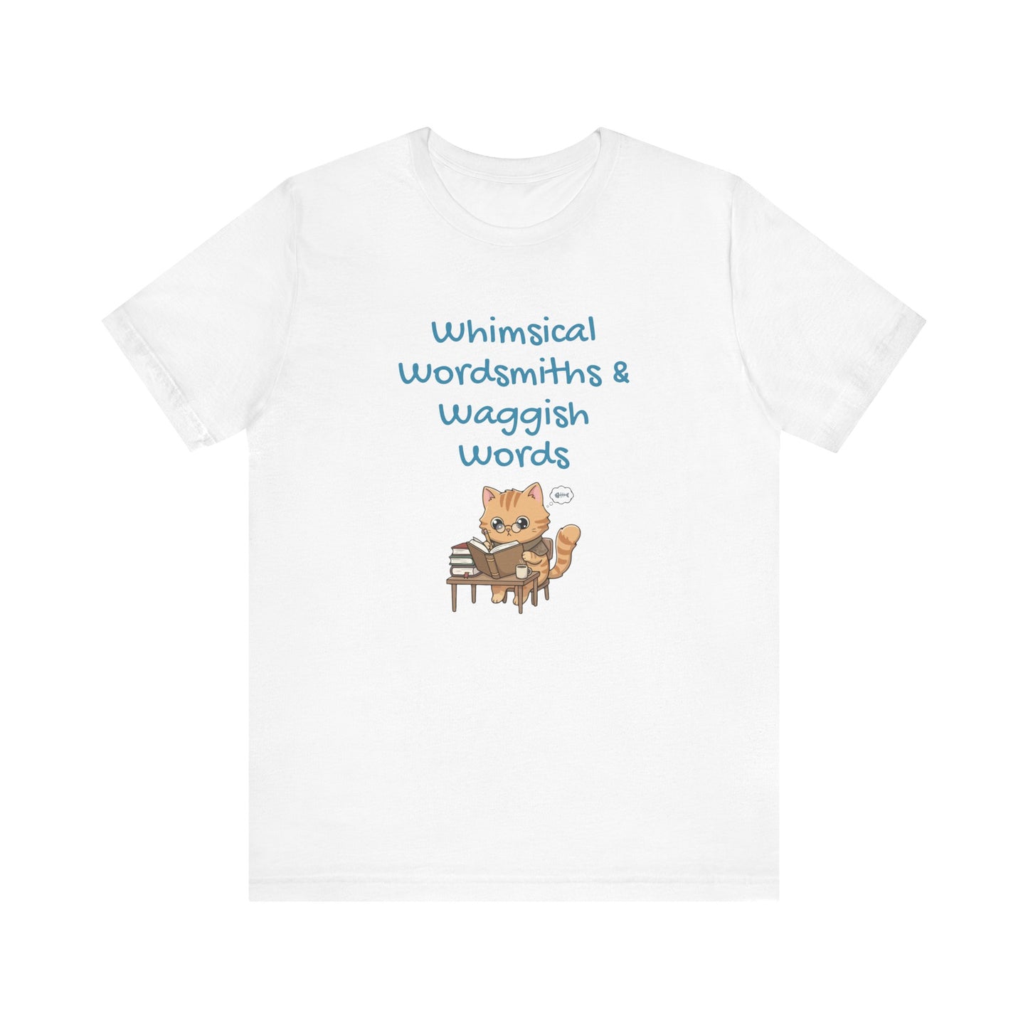 Whimsical Wordsmiths Short Sleeve Tee - Creative Gift for Writers