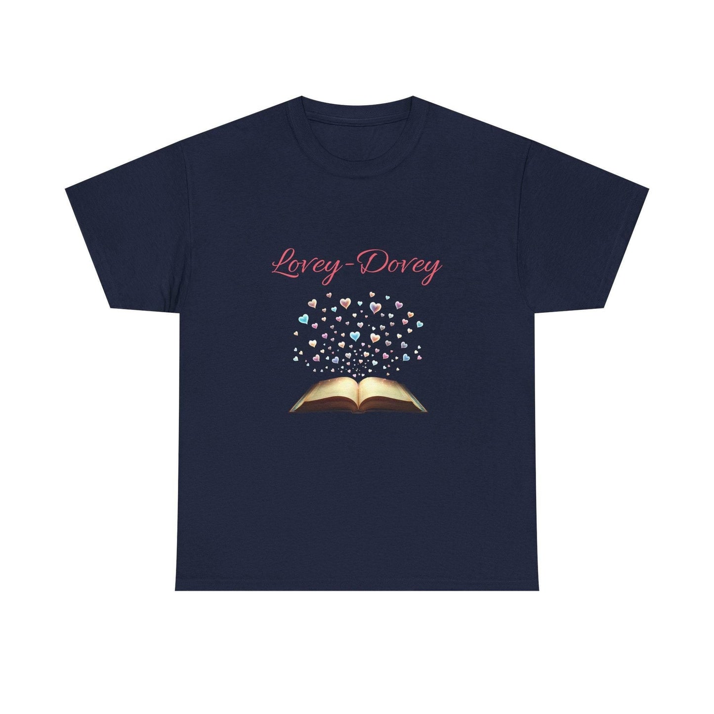 Lovey-Dovey - Graphic Tee - Unisex Heavy Cotton T-Shirt for Book Lovers - The Dreamer's Bookshop.