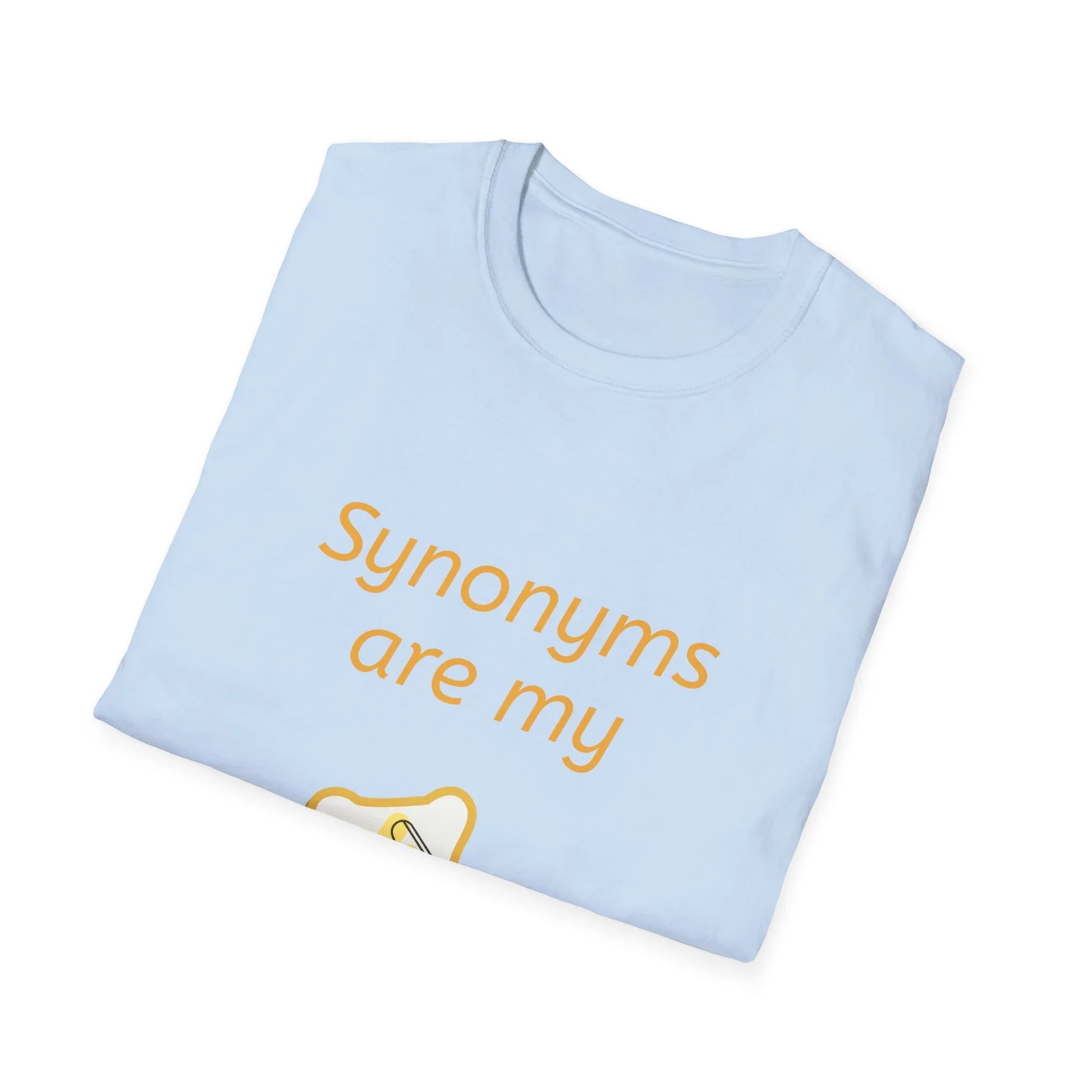 Funny "Synonyms Are My Jam" T-Shirt for Word Lovers - The Dreamer's Bookshop.