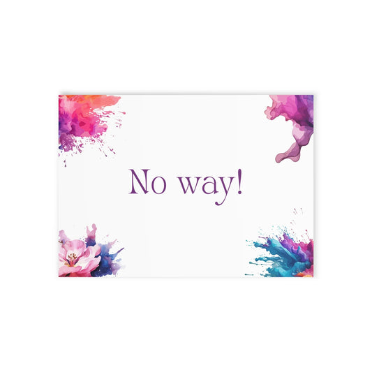 The Dreamer's Bookshop "No Way" Exclamation Card - The Dreamer's Bookshop.