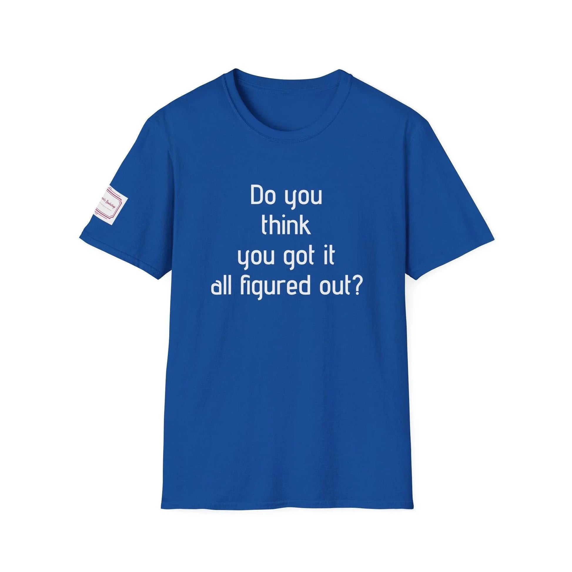 Inspirational Unisex Softstyle T-Shirt - 'Think Again' Motivational Design - The Dreamer's Bookshop.