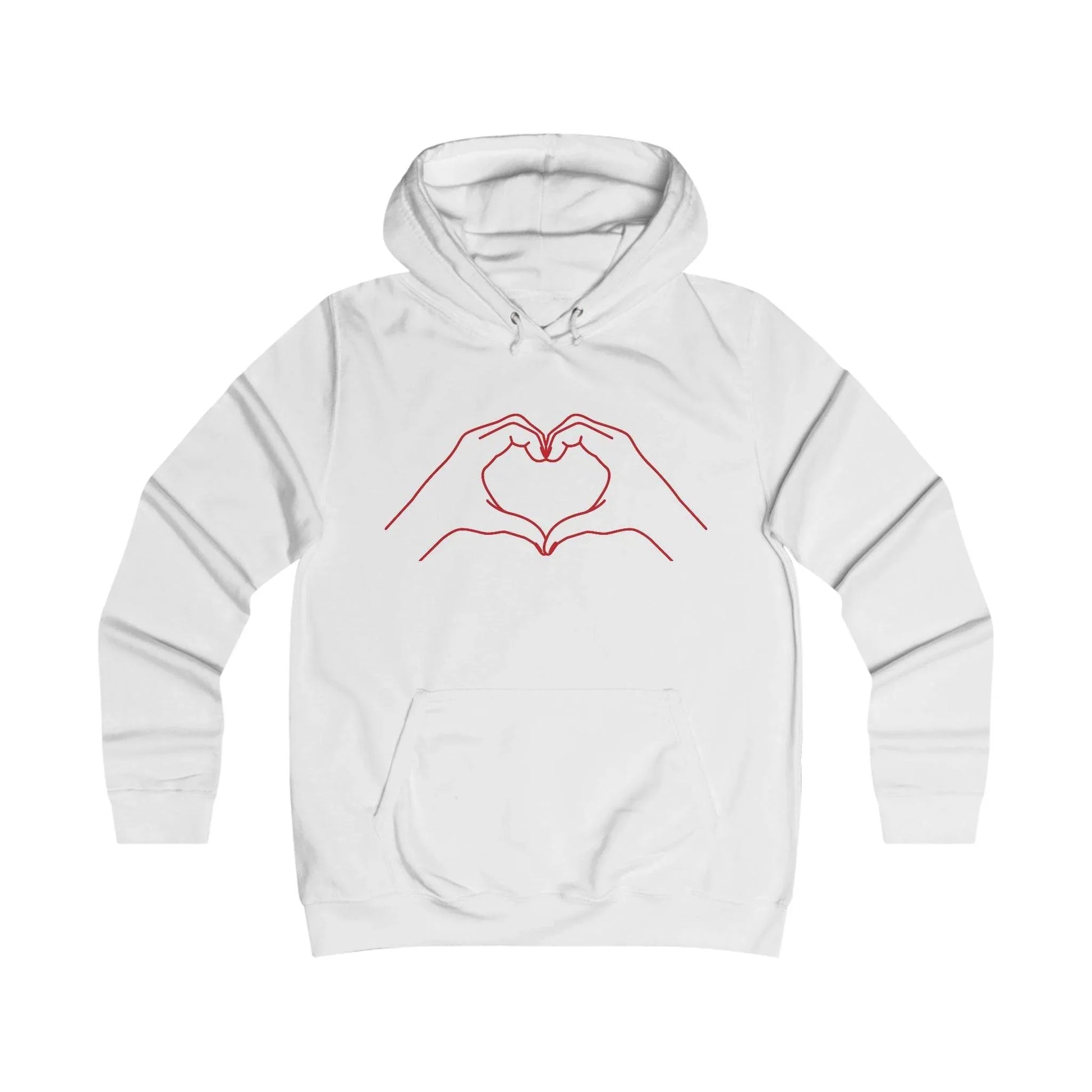 Girlie Heart & Dreams College Hoodie - Cozy Style for women - The Dreamer's Bookshop.