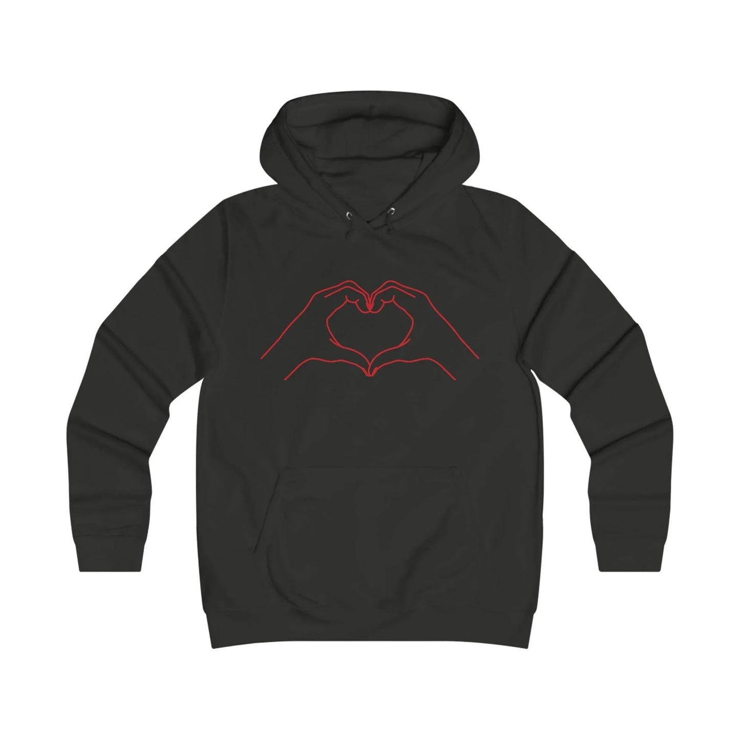 Girlie Heart & Dreams College Hoodie - Cozy Style for women - The Dreamer's Bookshop.