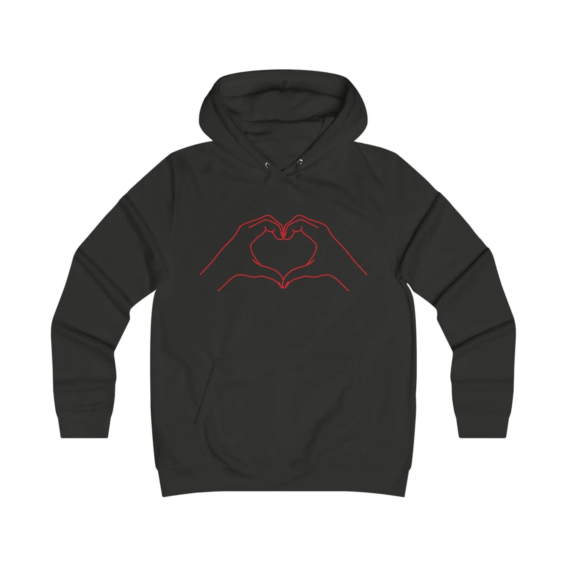 Girlie Heart & Dreams College Hoodie - Cozy Style for women - The Dreamer's Bookshop.