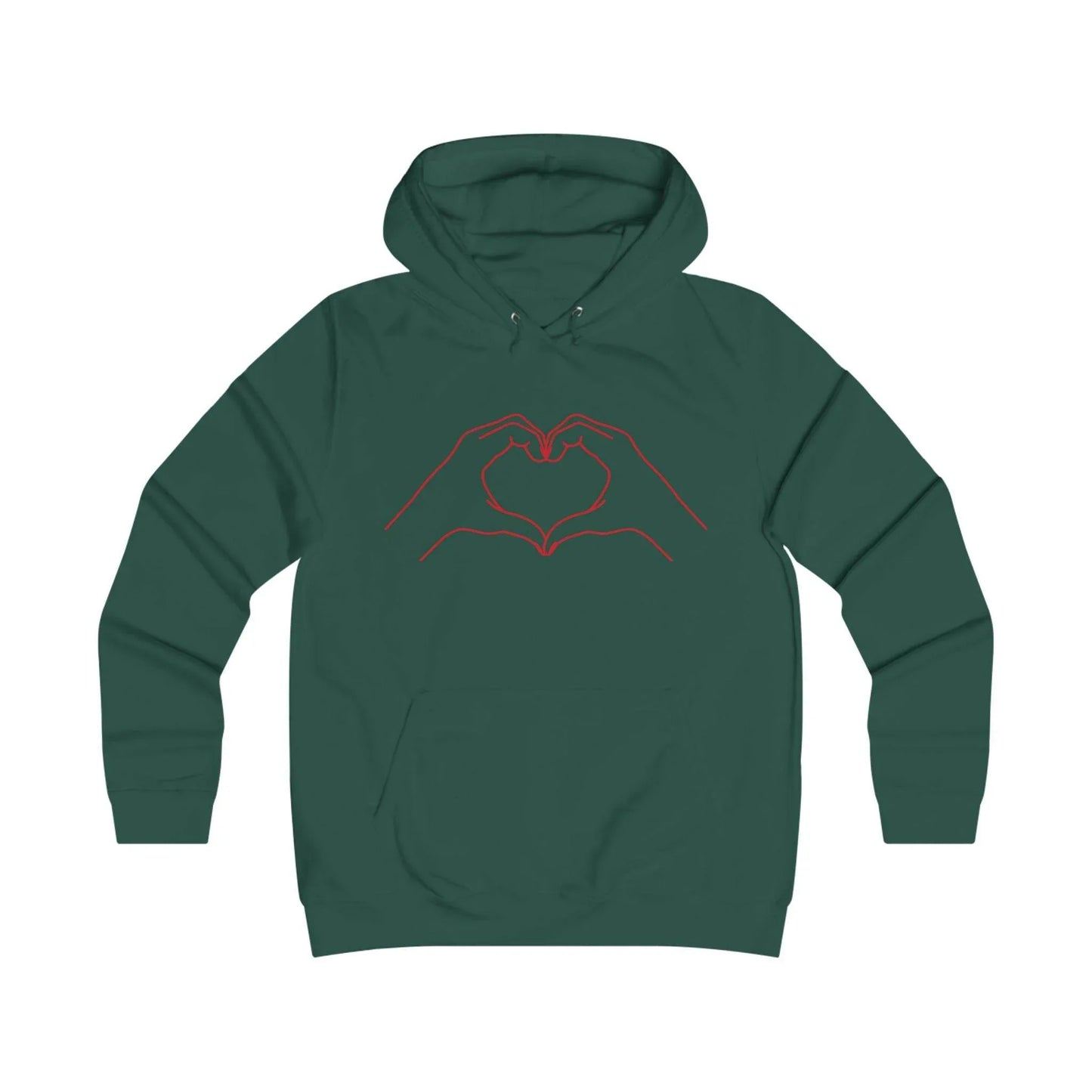 Girlie Heart & Dreams College Hoodie - Cozy Style for women - The Dreamer's Bookshop.