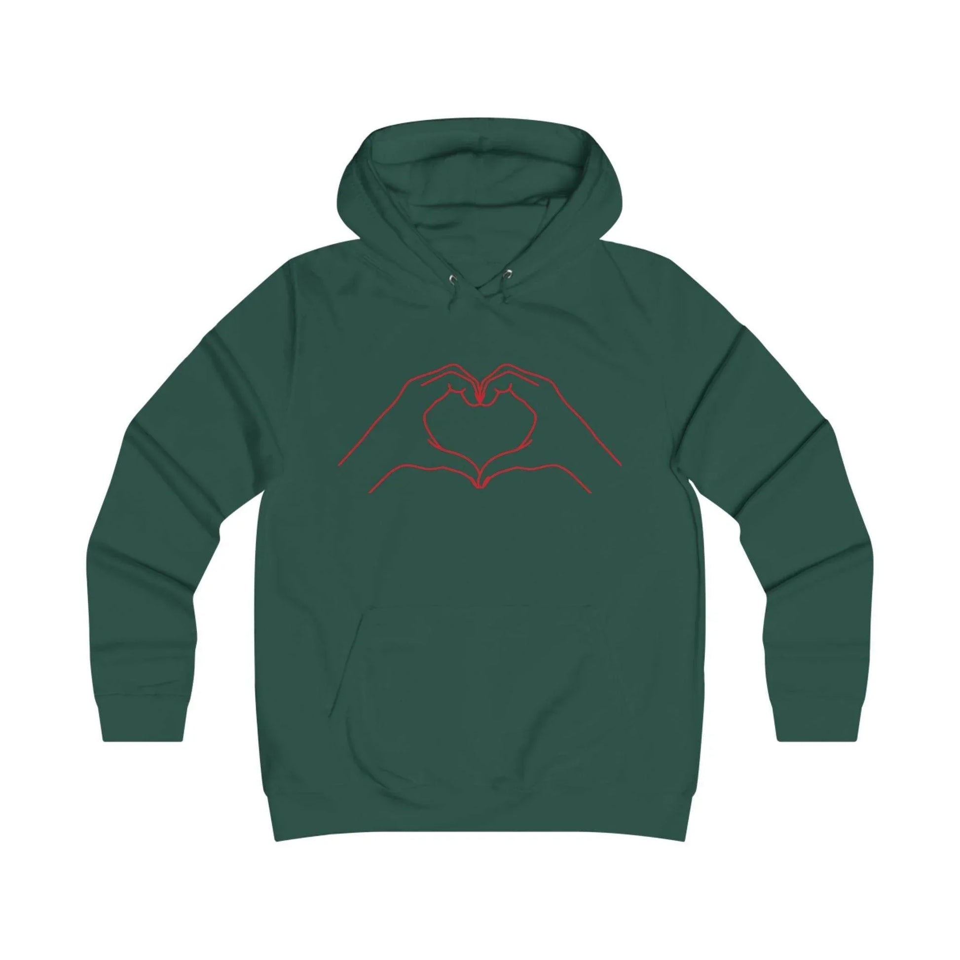 Girlie Heart & Dreams College Hoodie - Cozy Style for women - The Dreamer's Bookshop.
