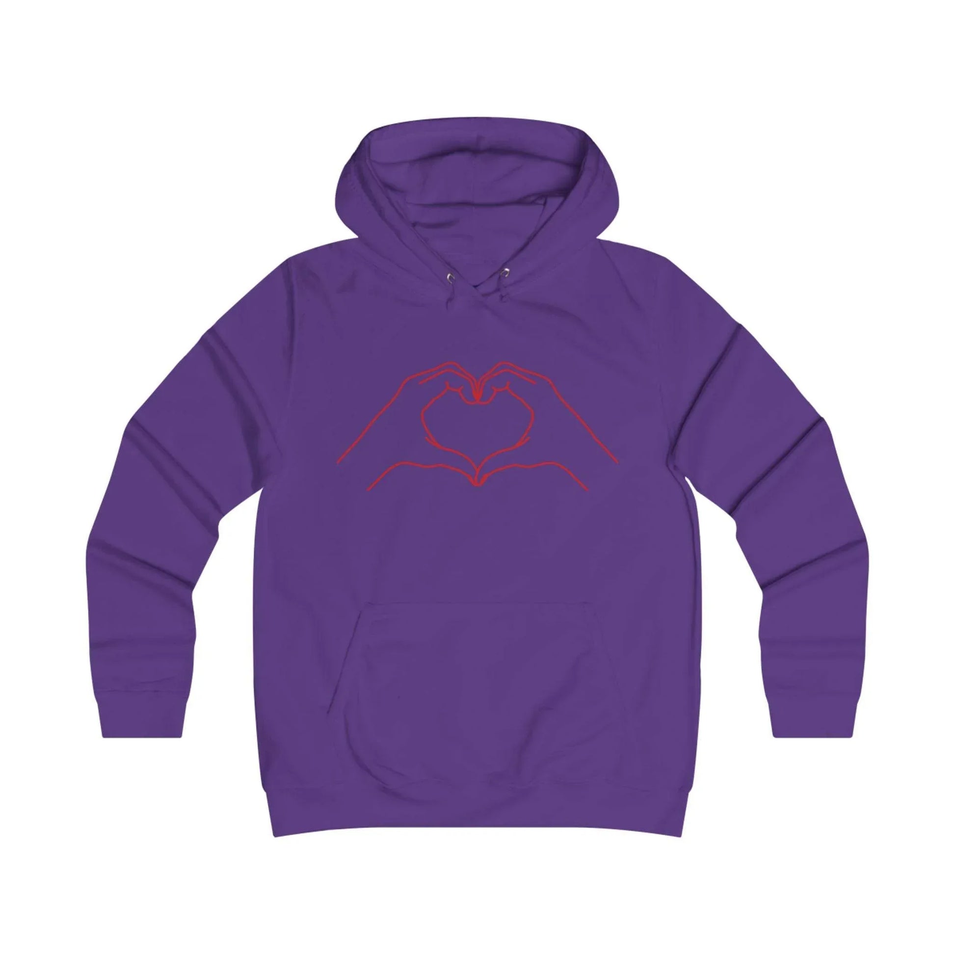 Girlie Heart & Dreams College Hoodie - Cozy Style for women - The Dreamer's Bookshop.