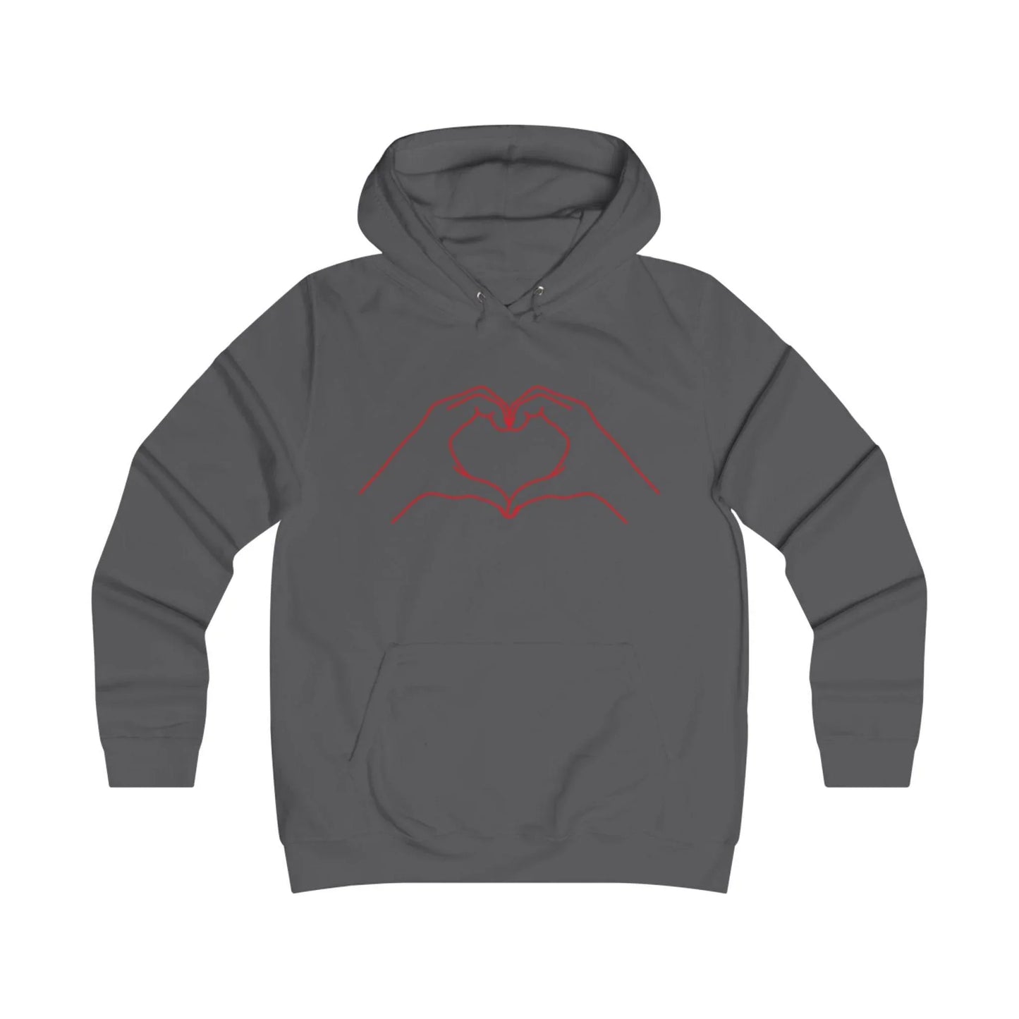 Girlie Heart & Dreams College Hoodie - Cozy Style for women - The Dreamer's Bookshop.