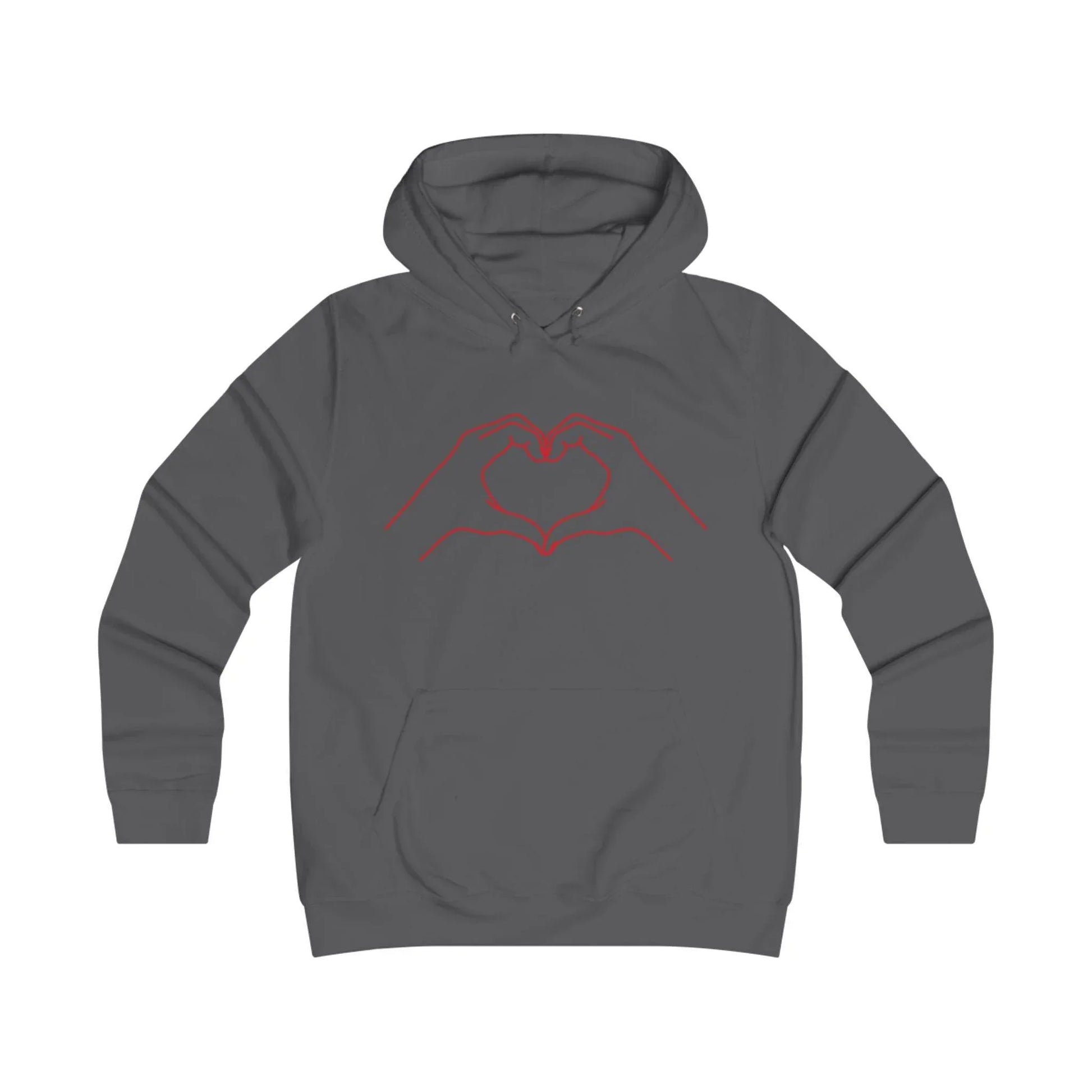 Girlie Heart & Dreams College Hoodie - Cozy Style for women - The Dreamer's Bookshop.
