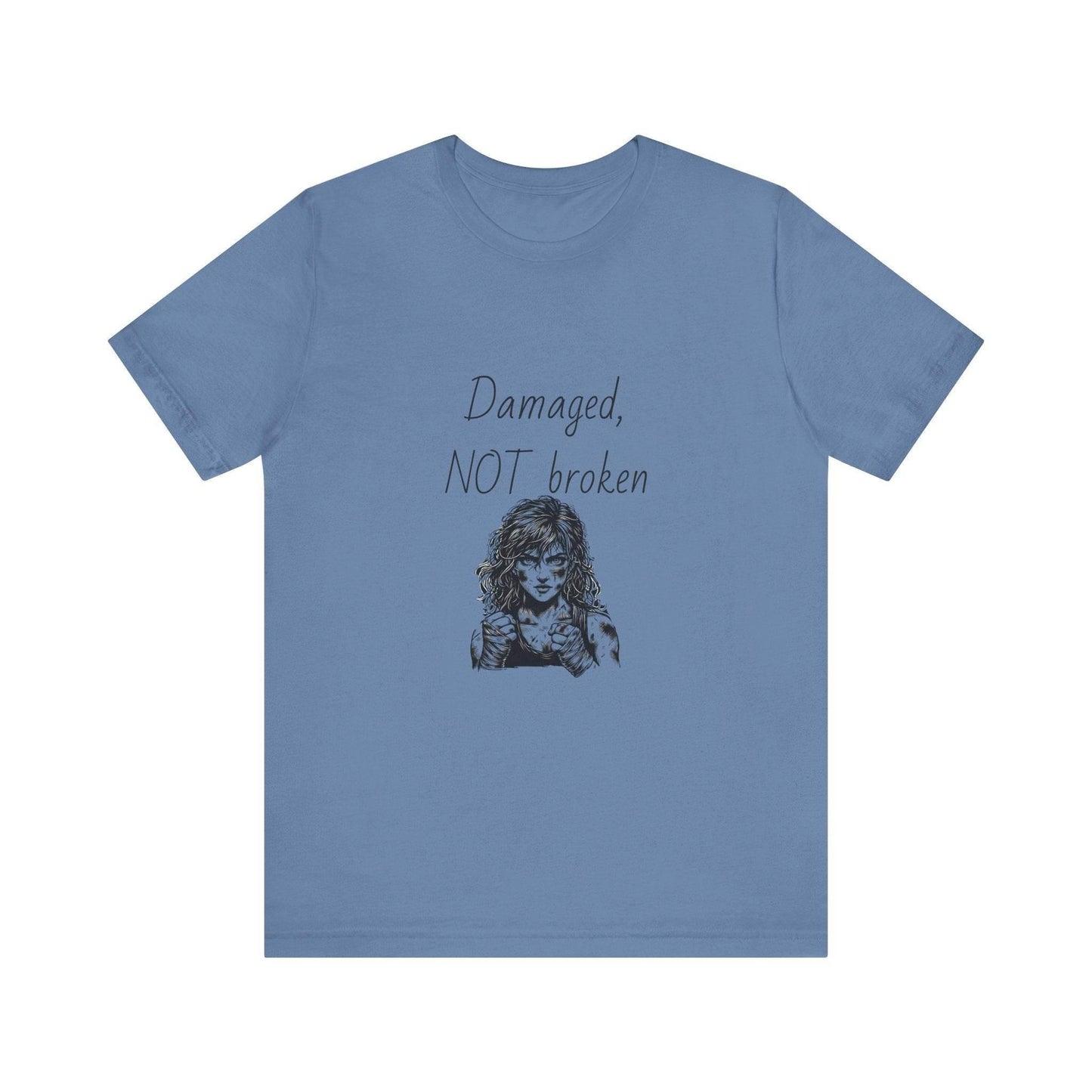 Fierce Survivor Unisex Short Sleeve Tee - Damaged, NOT broken - The Dreamer's Bookshop.