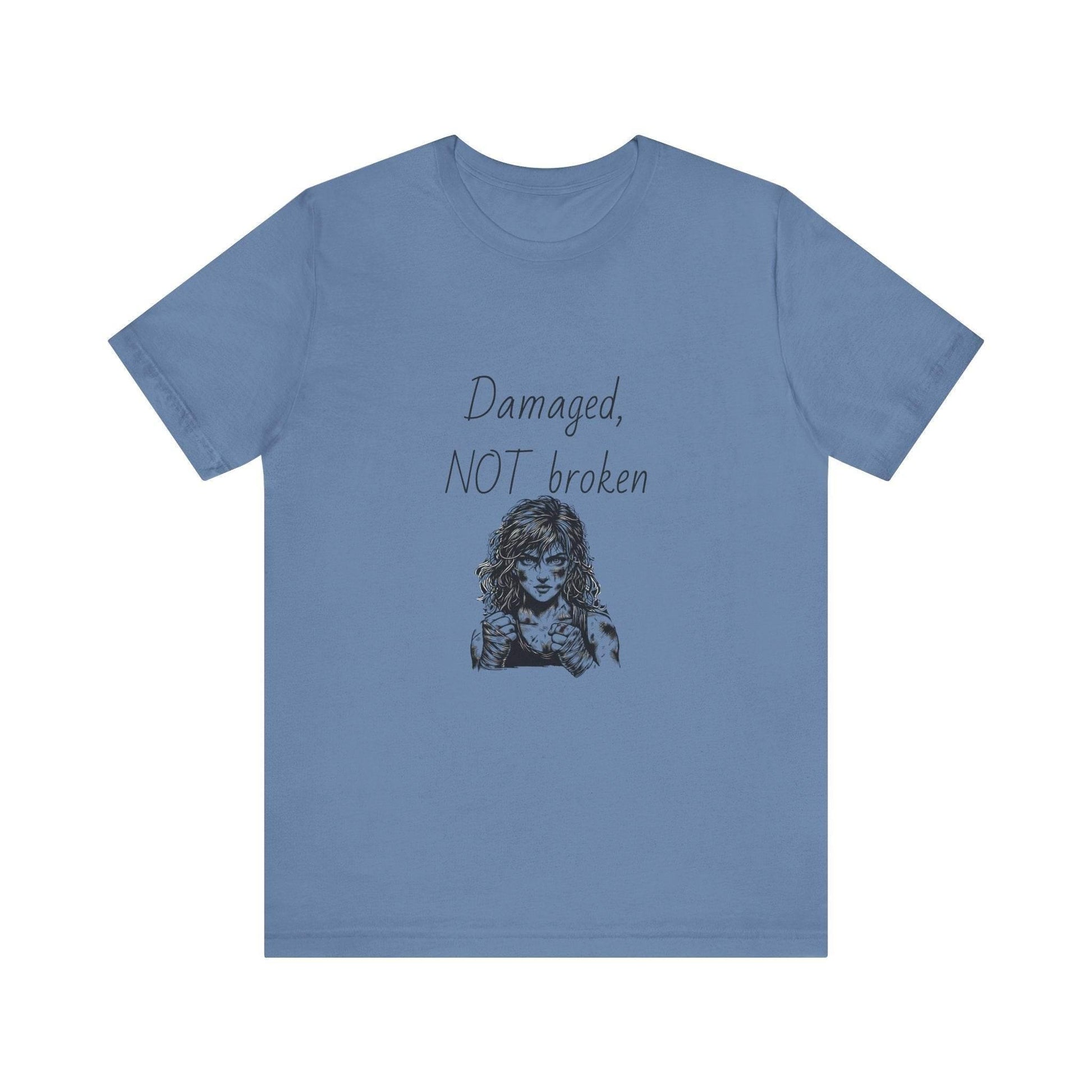 Fierce Survivor Unisex Short Sleeve Tee - Damaged, NOT broken - The Dreamer's Bookshop.