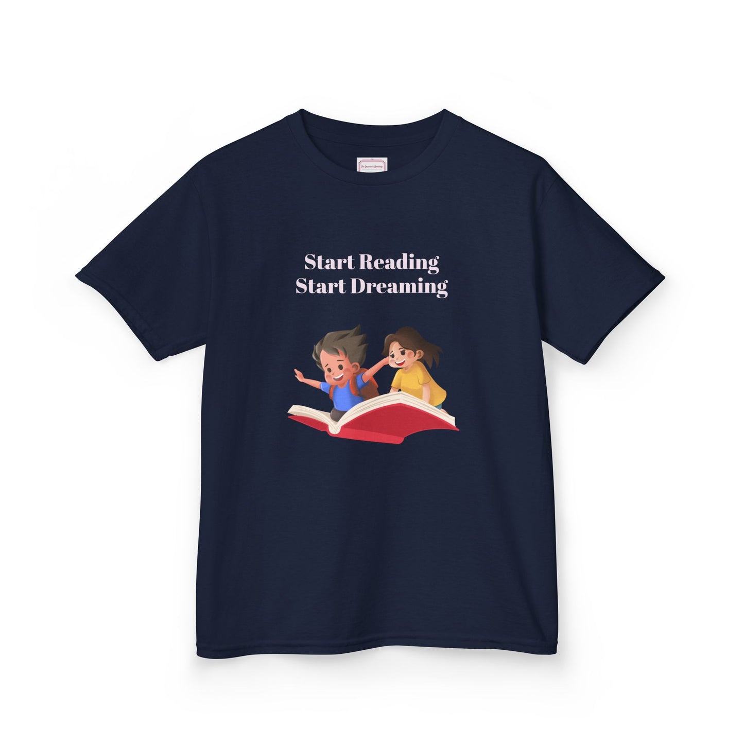 US (Ww) Kids Heavy Cotton™ Tee - Start Reading Start Dreaming Shirt